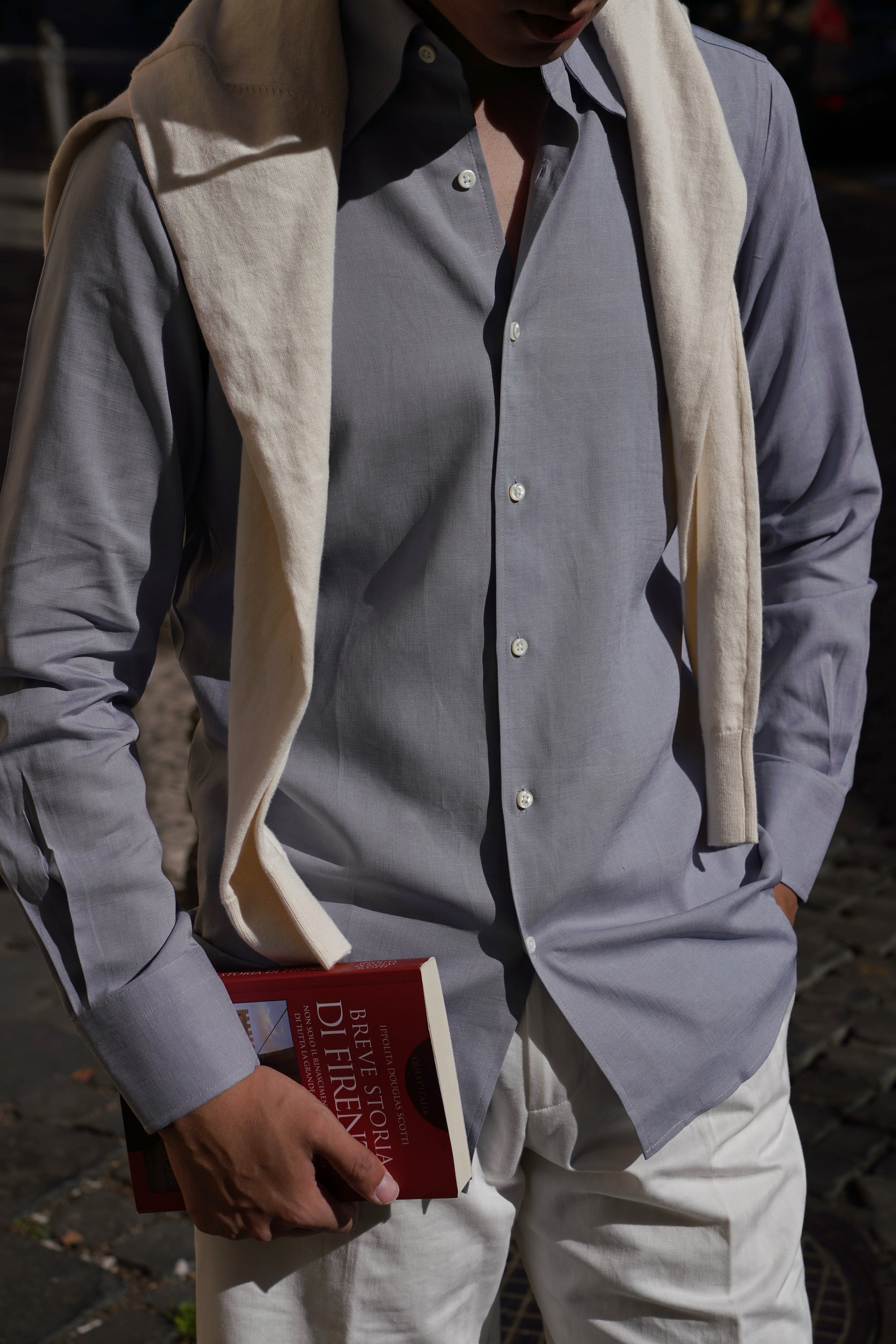MTO Graphite Grey Tencel Shirt