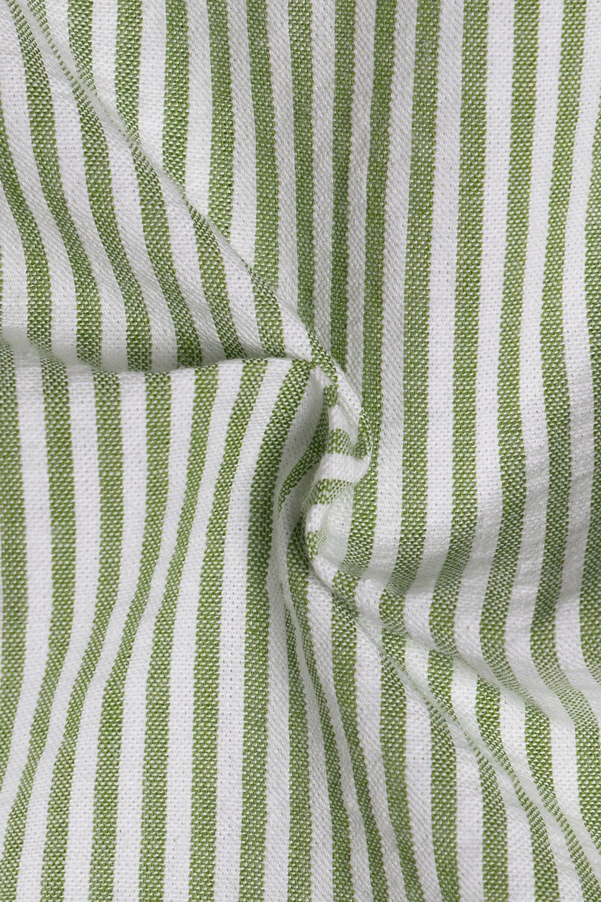 MTO Green Stripe Seersucker Shirt
