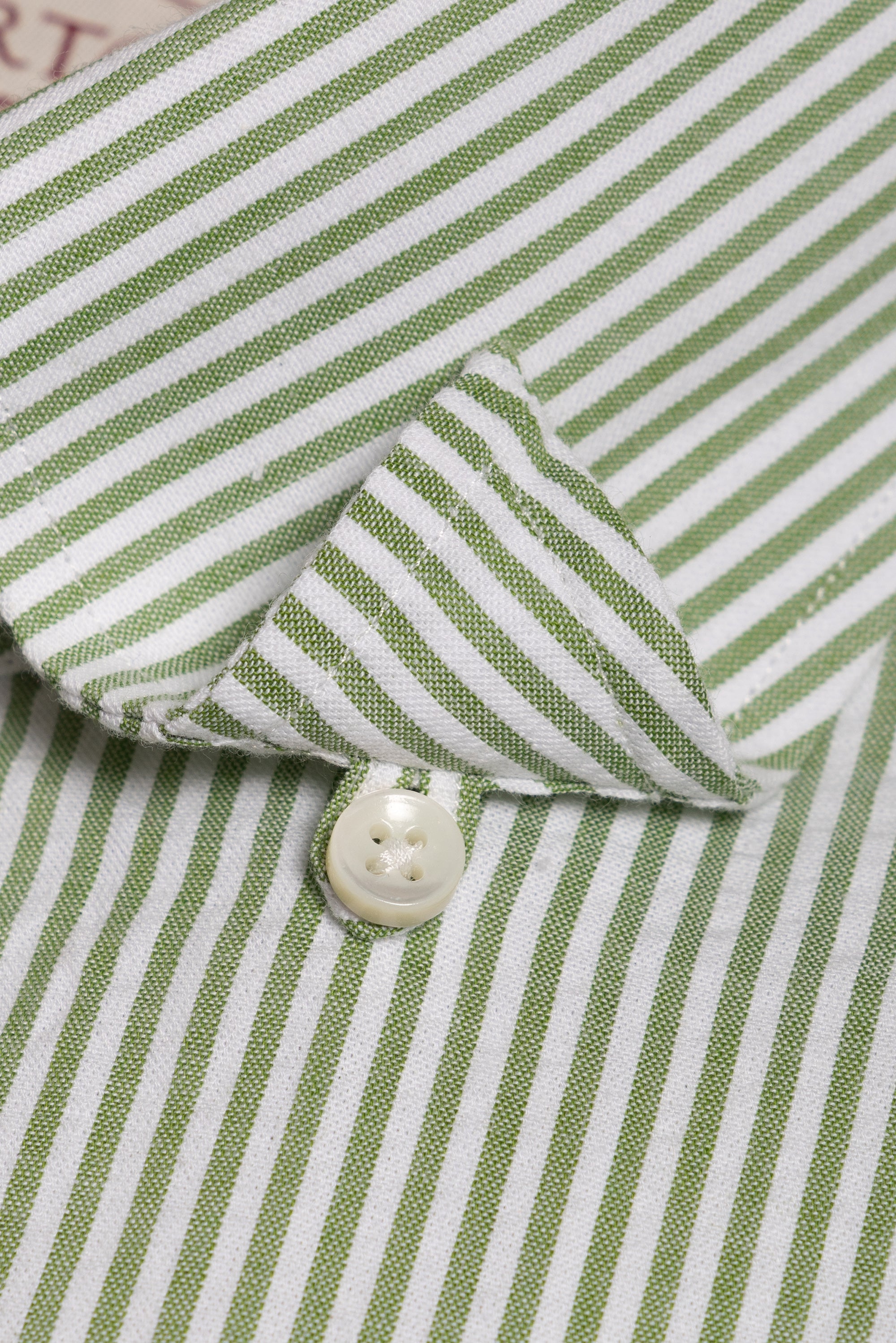 MTO Green Stripe Seersucker Shirt