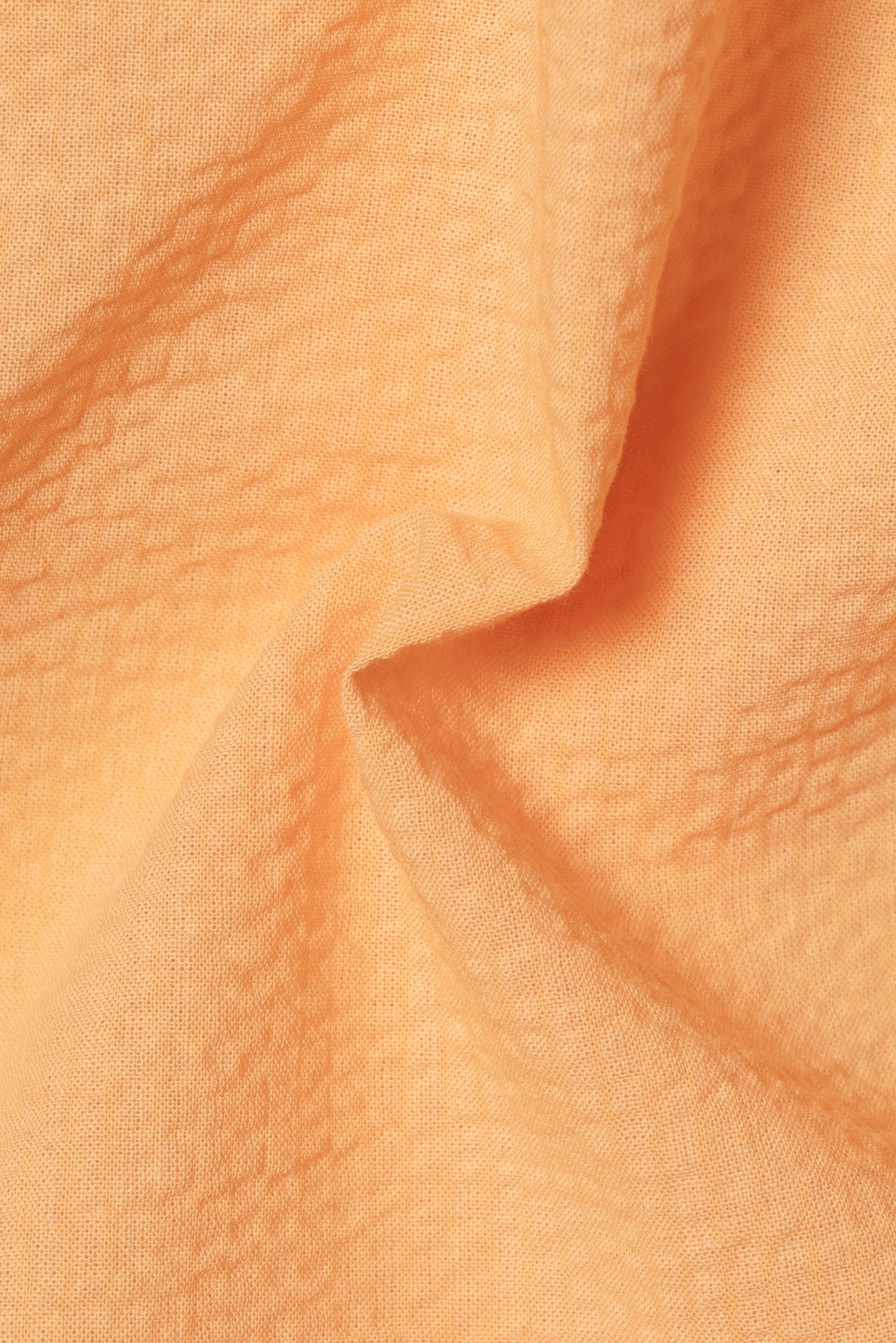 MTO Tangerine Cotton Seersucker Shirt