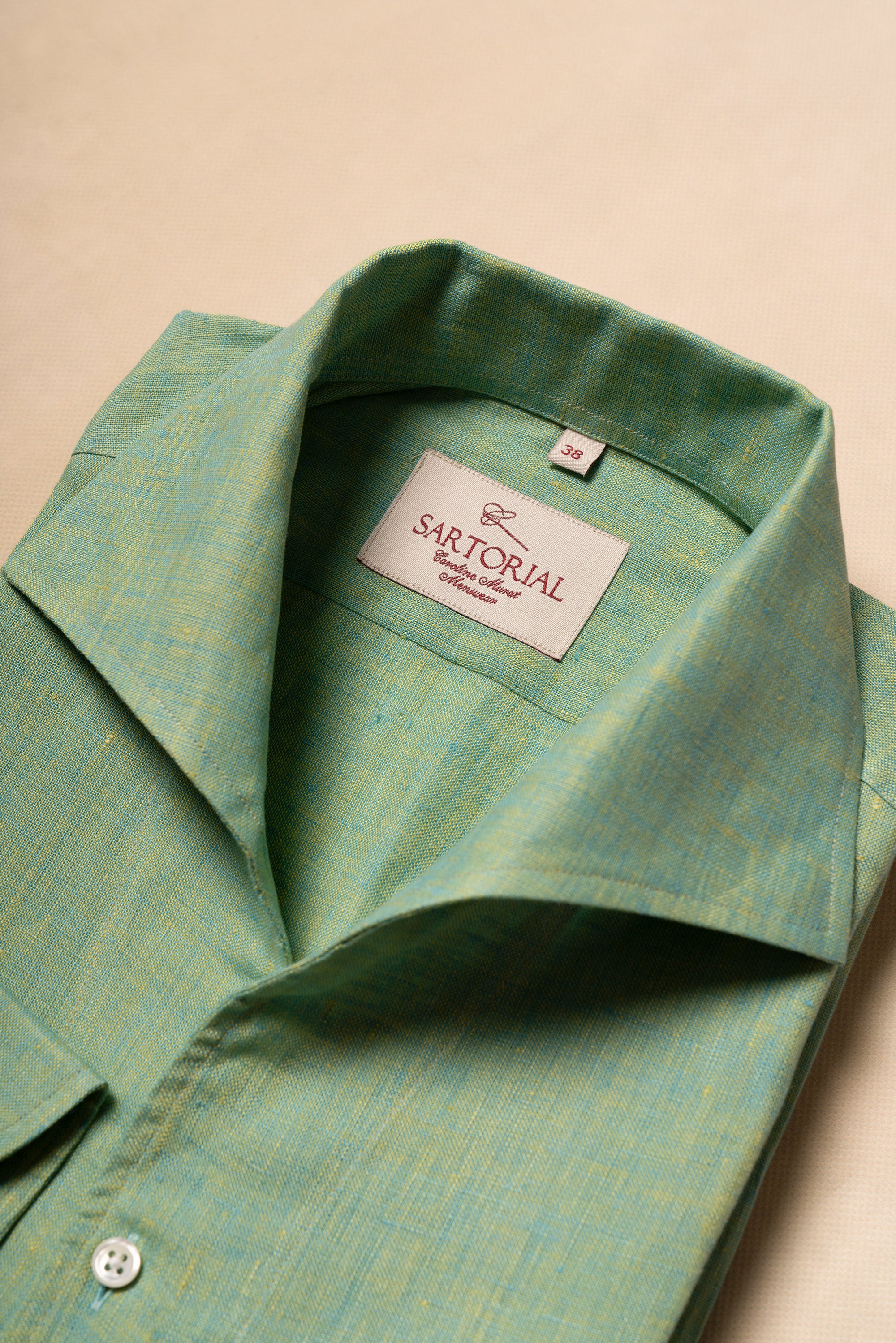 MTO Chameleon One Piece Collar Linen Shirt