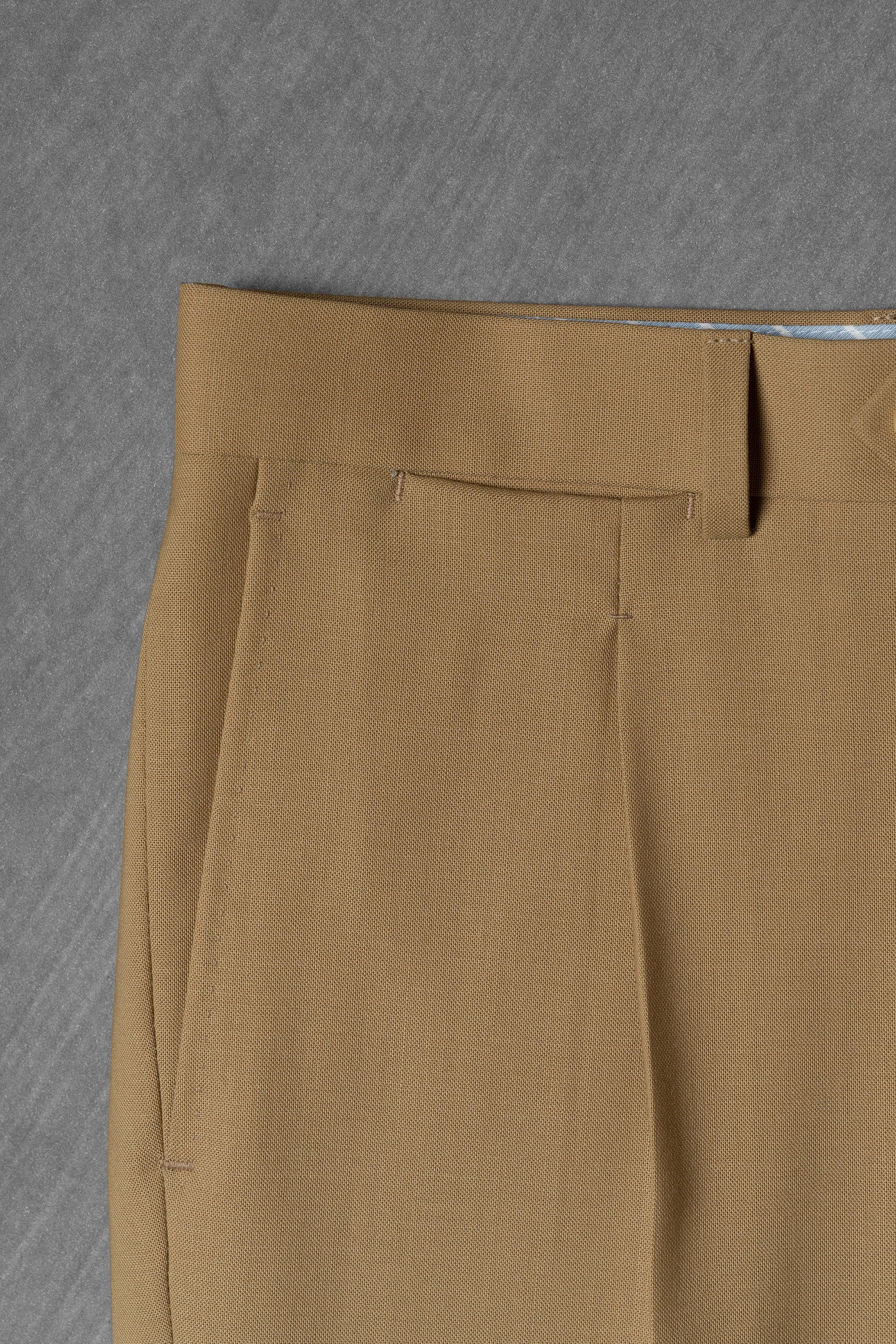 Khaki 3-proof Wool Trousers