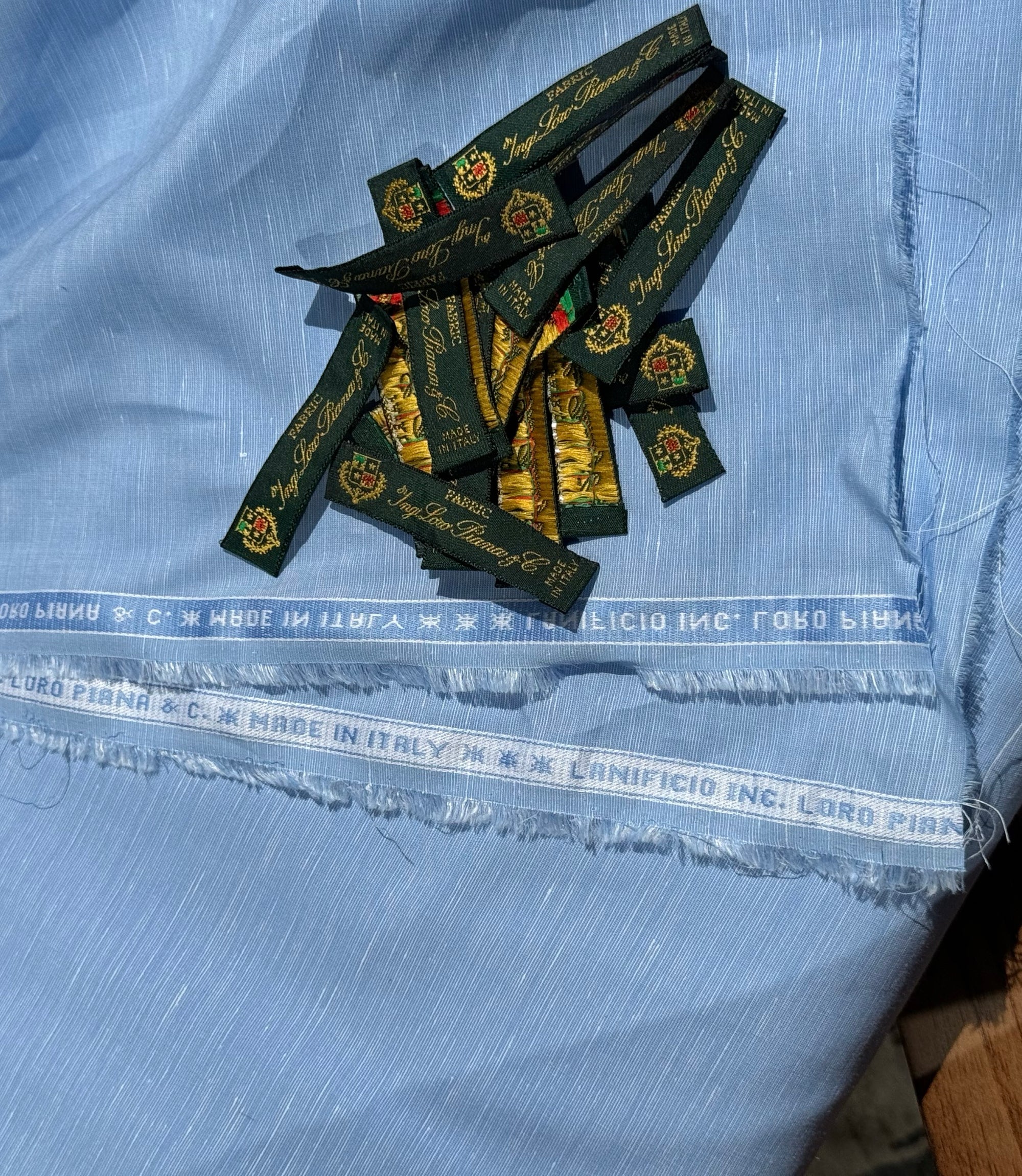 MTO Hand-stitched Sky Blue Blending Shirt