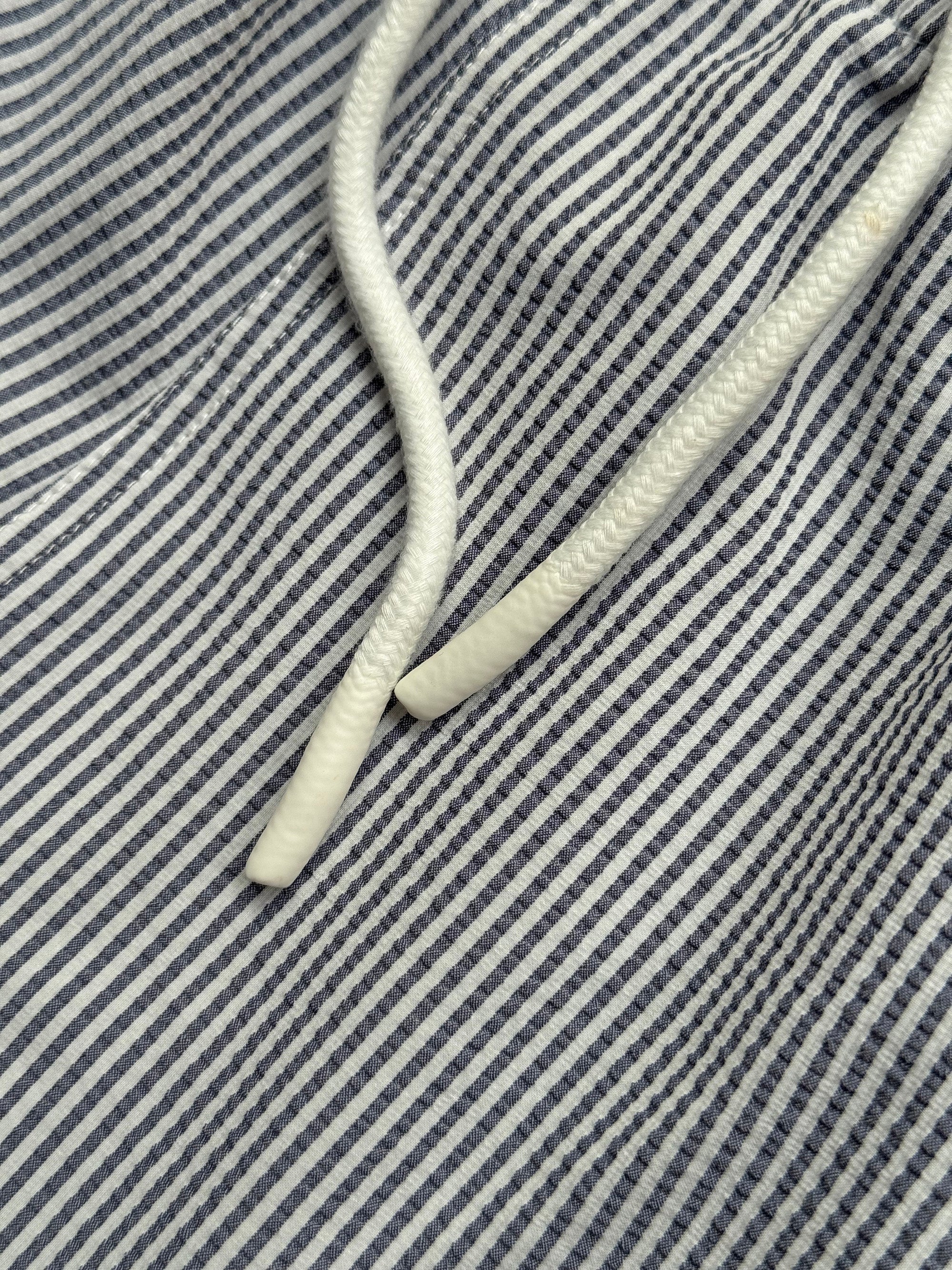 Stripe Sorona Seersucker Drawstring Beach Shorts