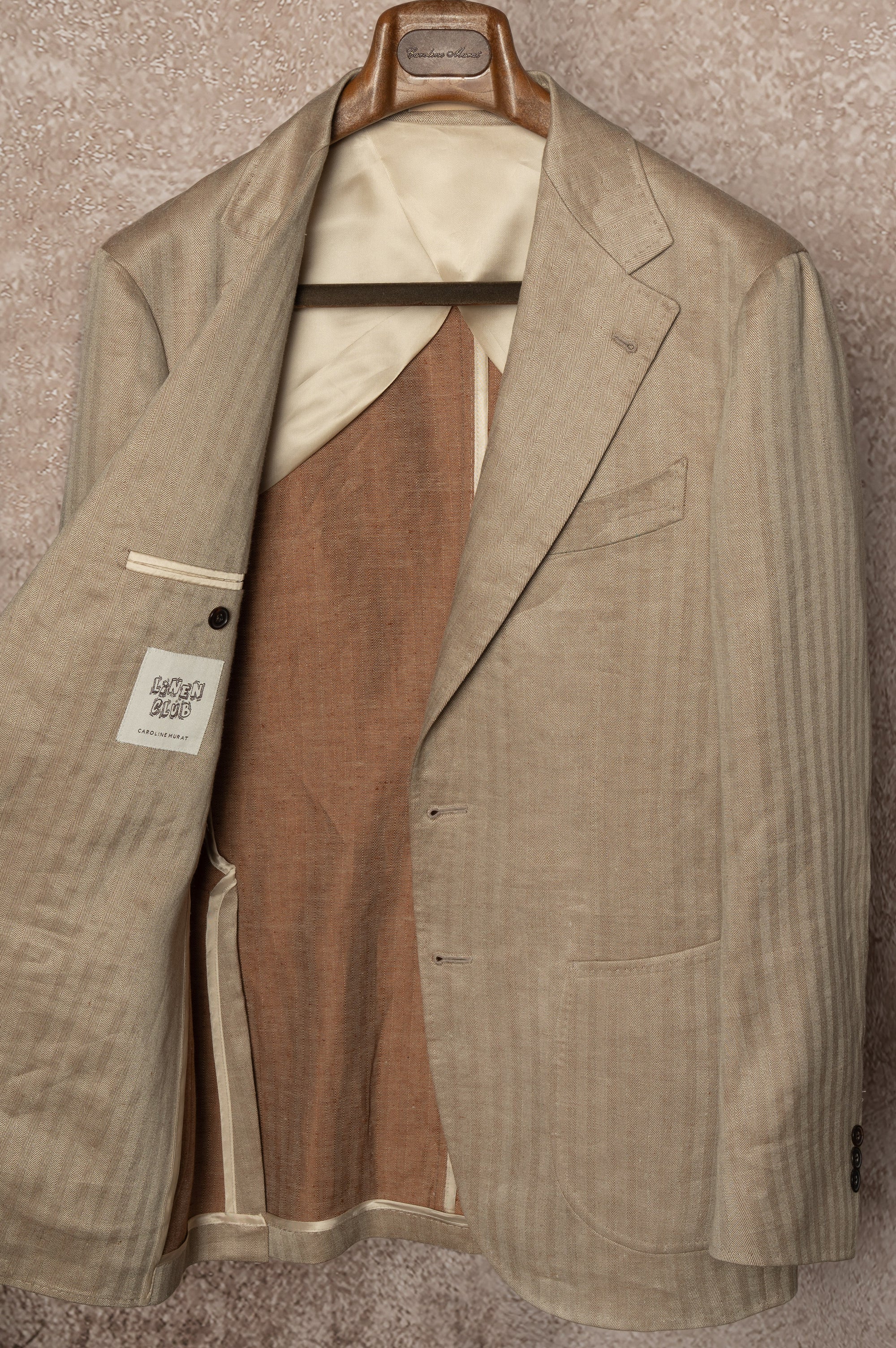 Solar Dream Single Breasted Linen Suit #111