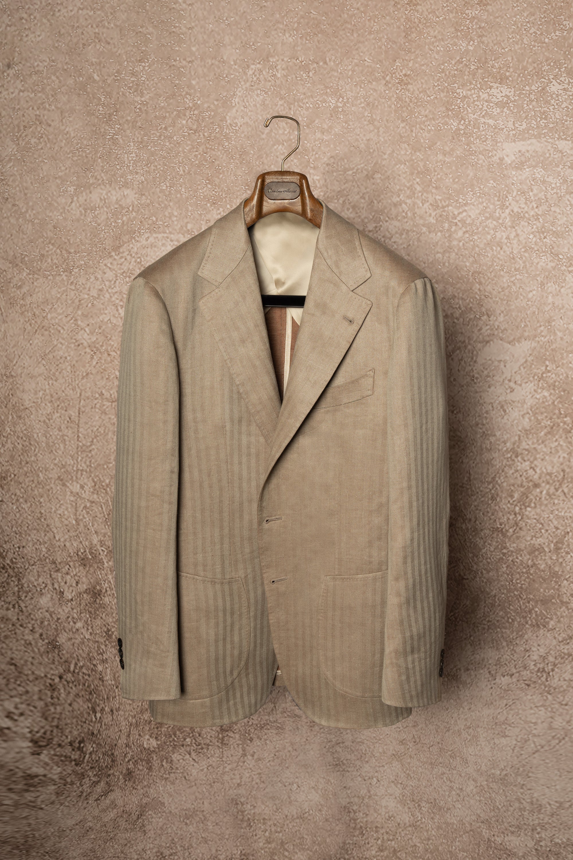 Solar Dream Single Breasted Linen Suit #111