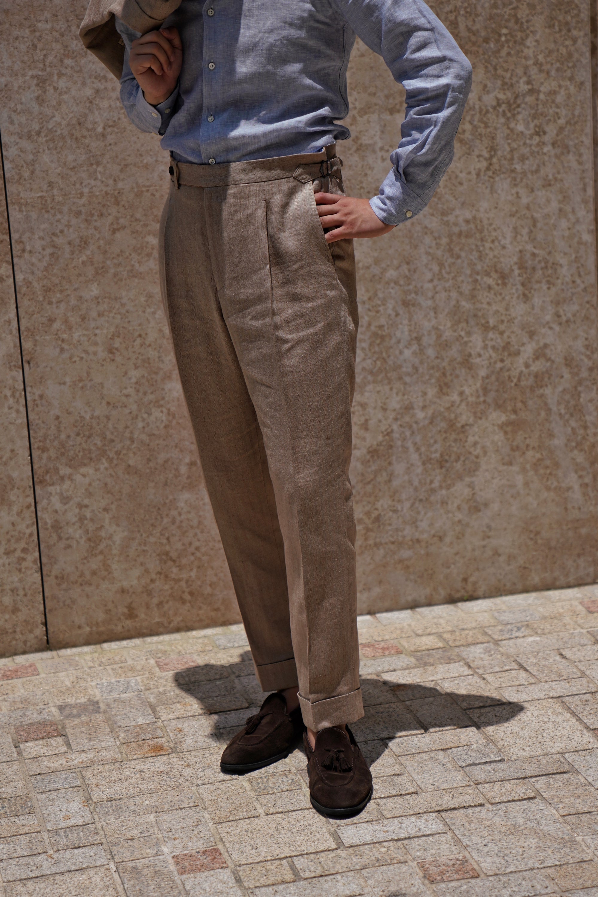 Solar Dream Single Breasted Linen Suit #111