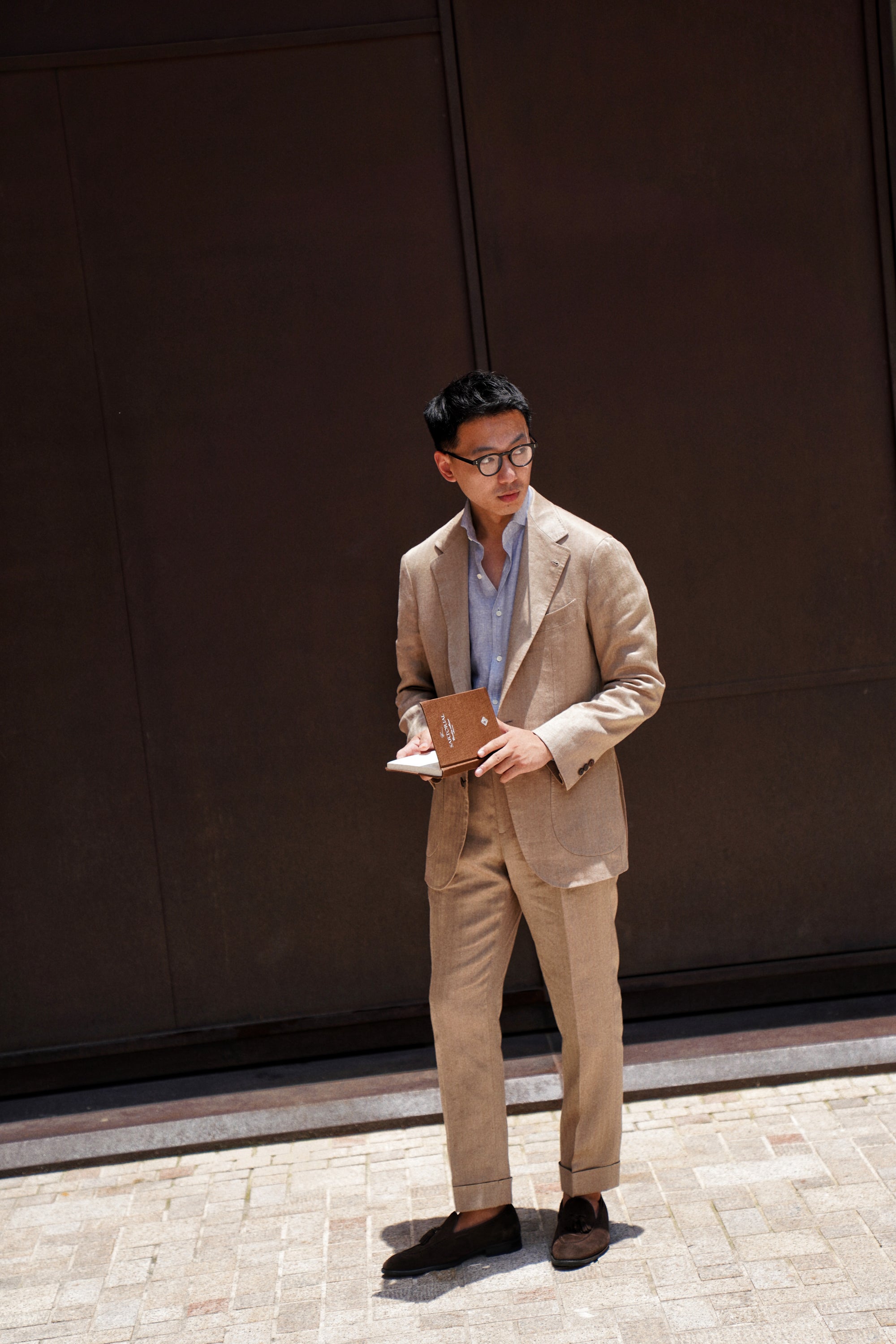 Solar Dream Single Breasted Linen Suit #111