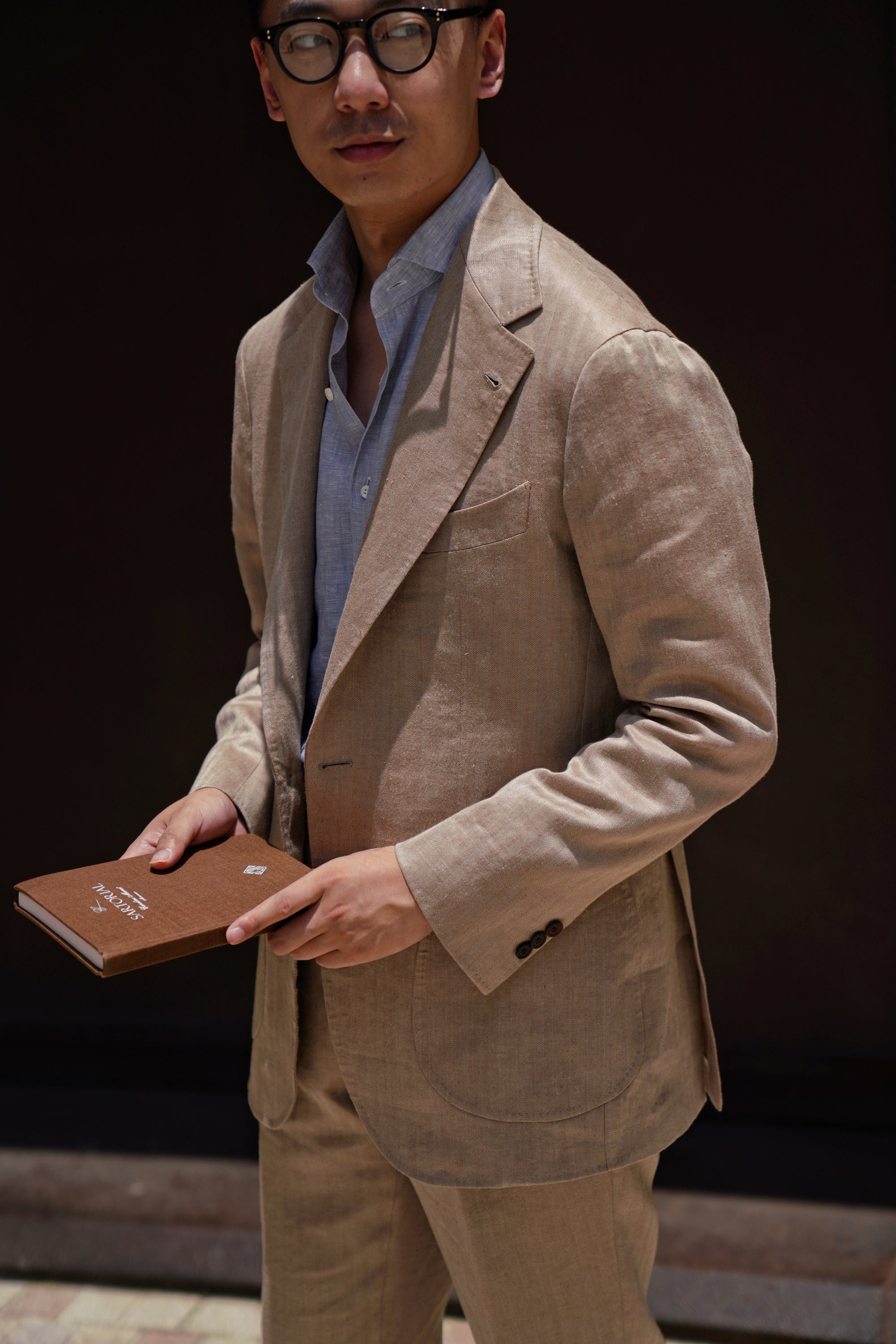Solar Dream Single Breasted Linen Suit #111
