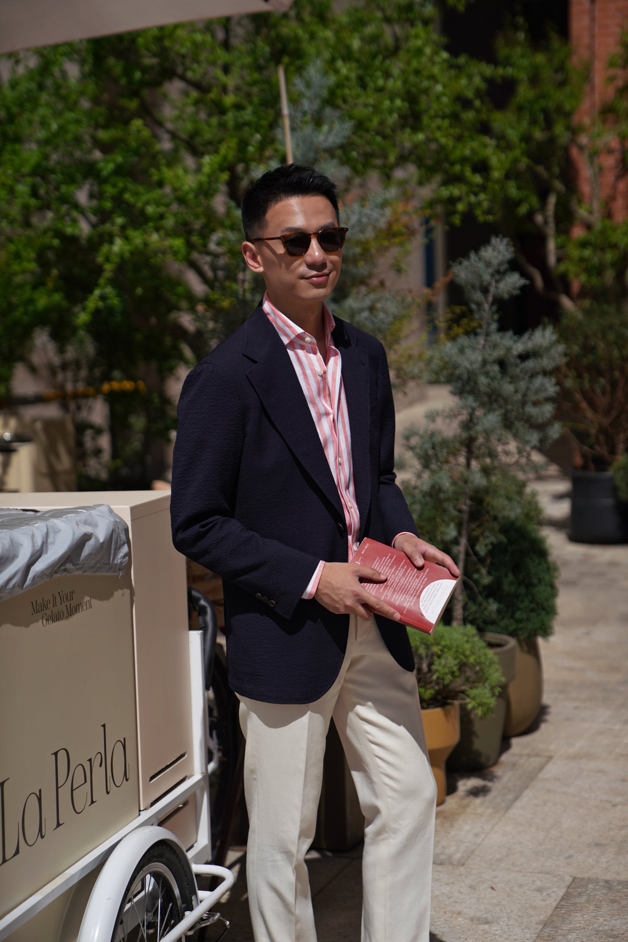 MTO Pink Stripe Linen Shirt