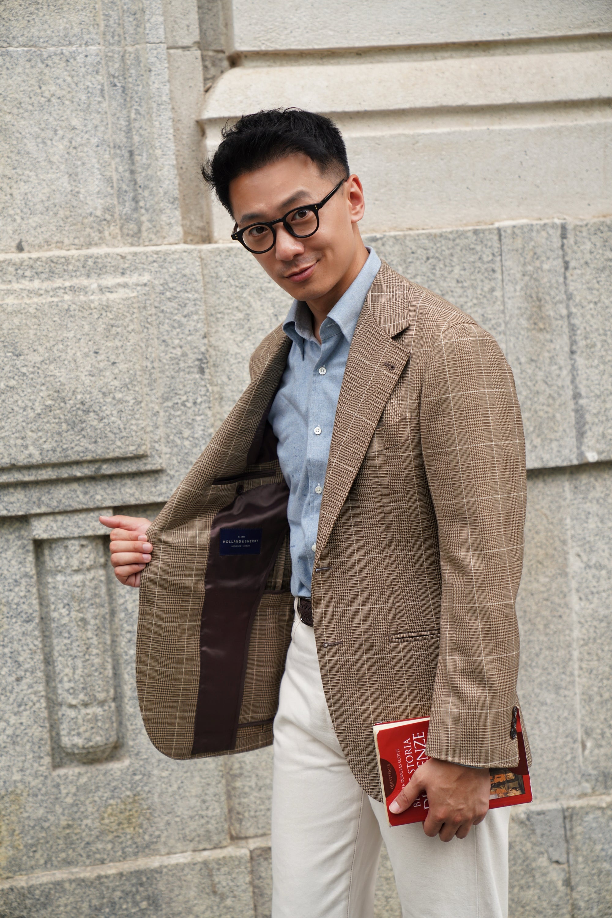 MTO Tan Glen Check Jacket #172