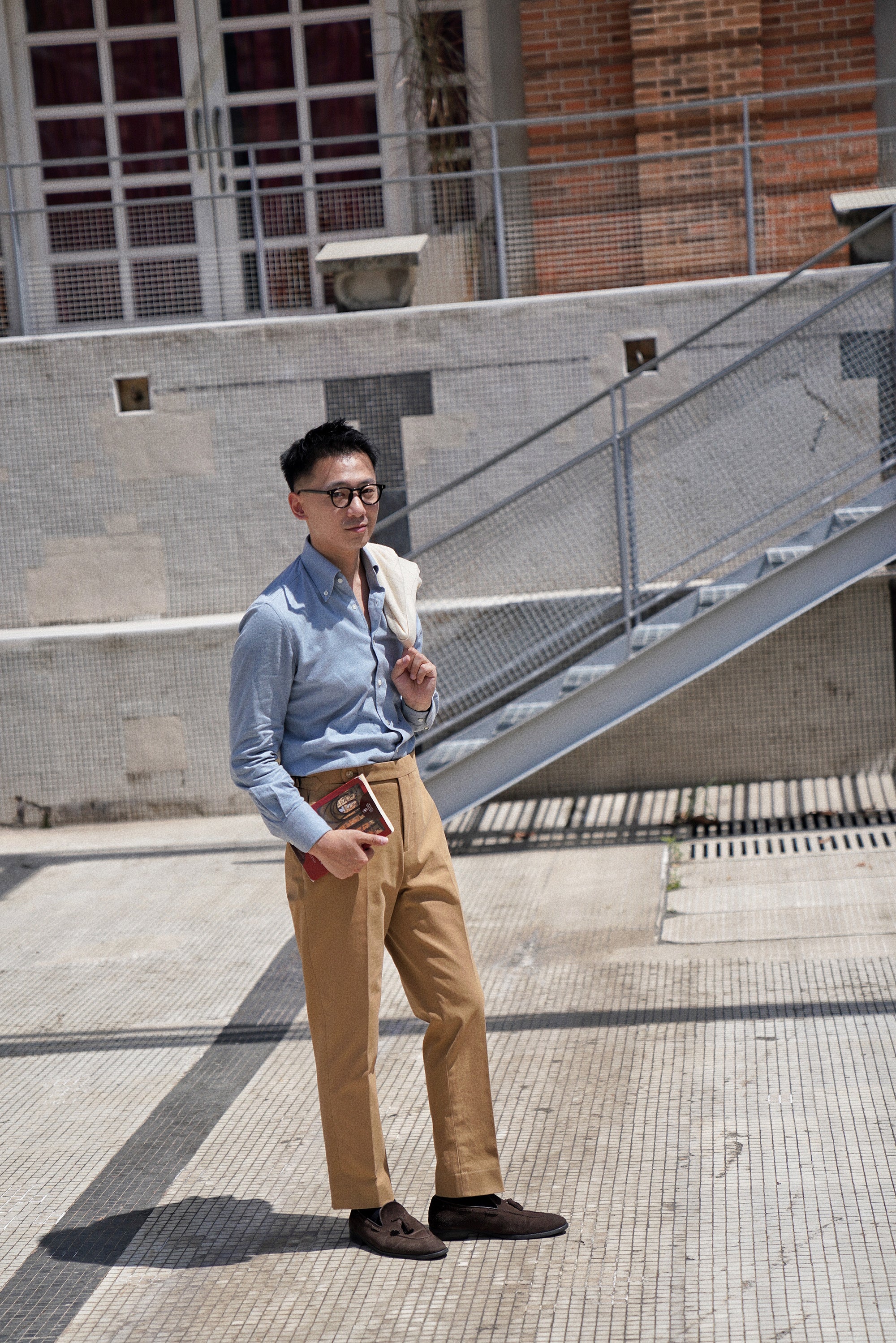 Khaki Classic Twill Washed Chino
