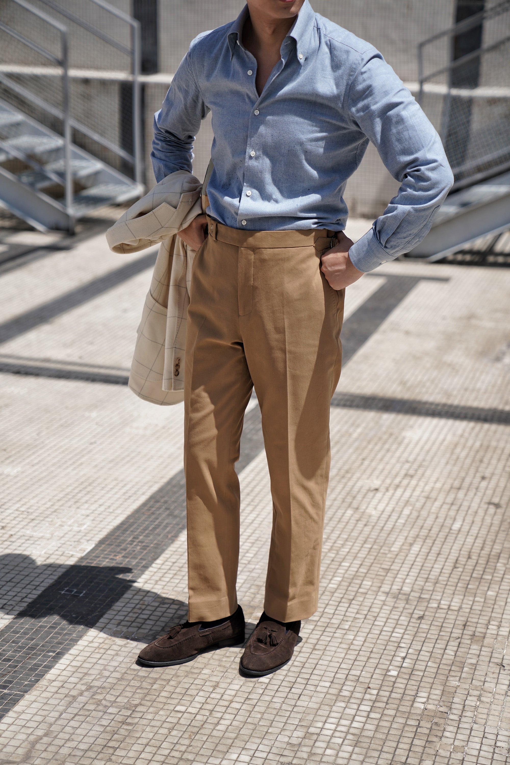 Khaki Classic Twill Washed Chino