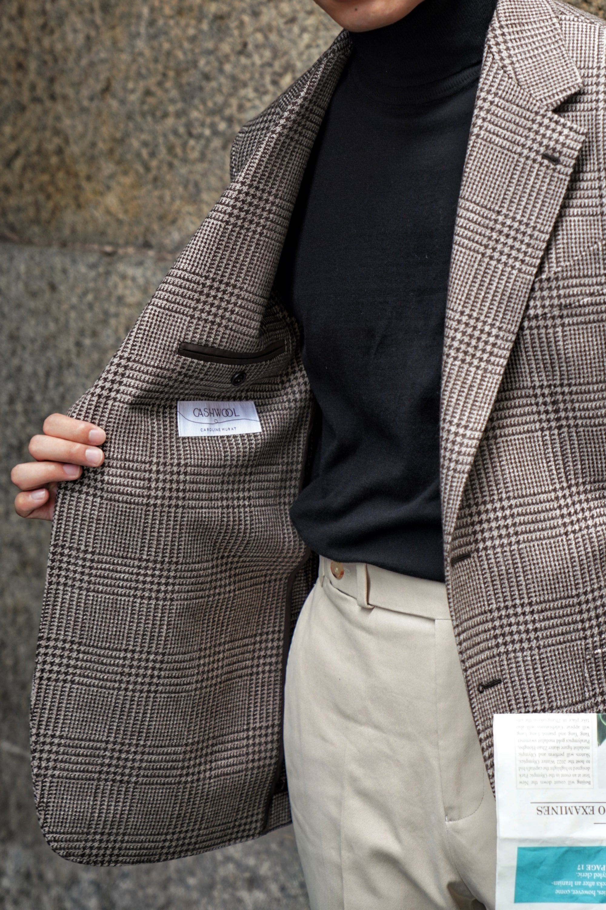 MTO Brown Glen Check Jacket #243