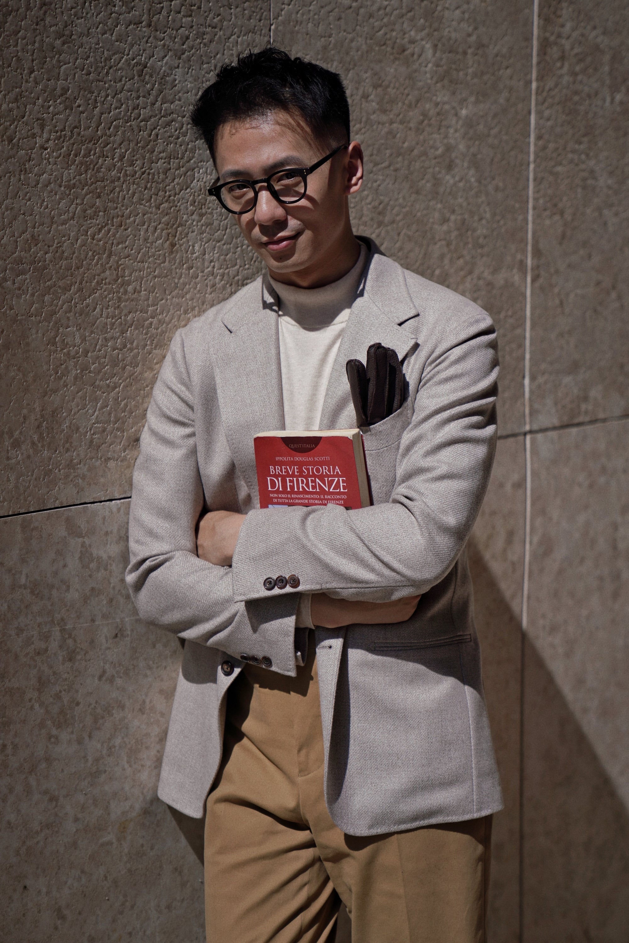MTO Oatmeal Undyed Wool Jacket #244