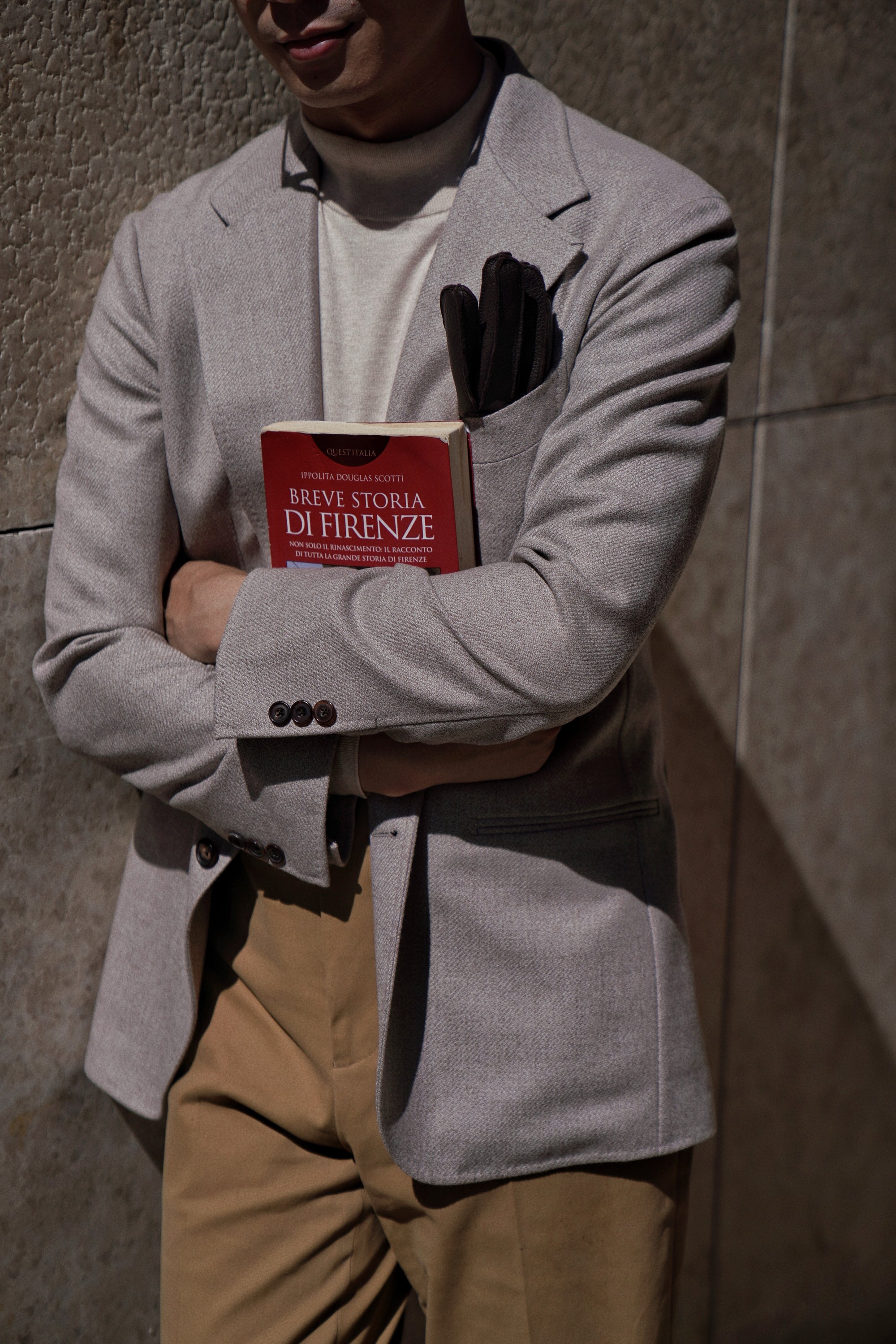 MTO Oatmeal Undyed Wool Jacket #244