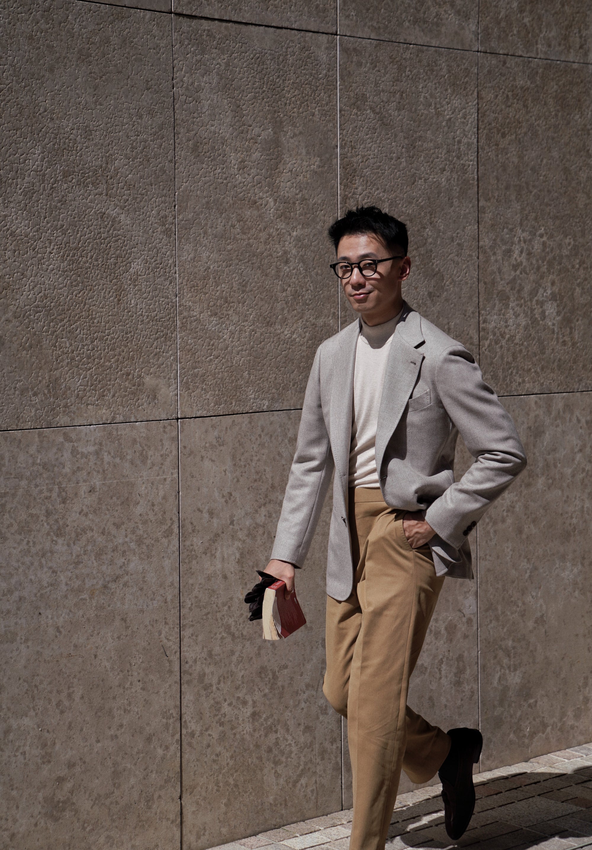 MTO Oatmeal Undyed Wool Jacket #244