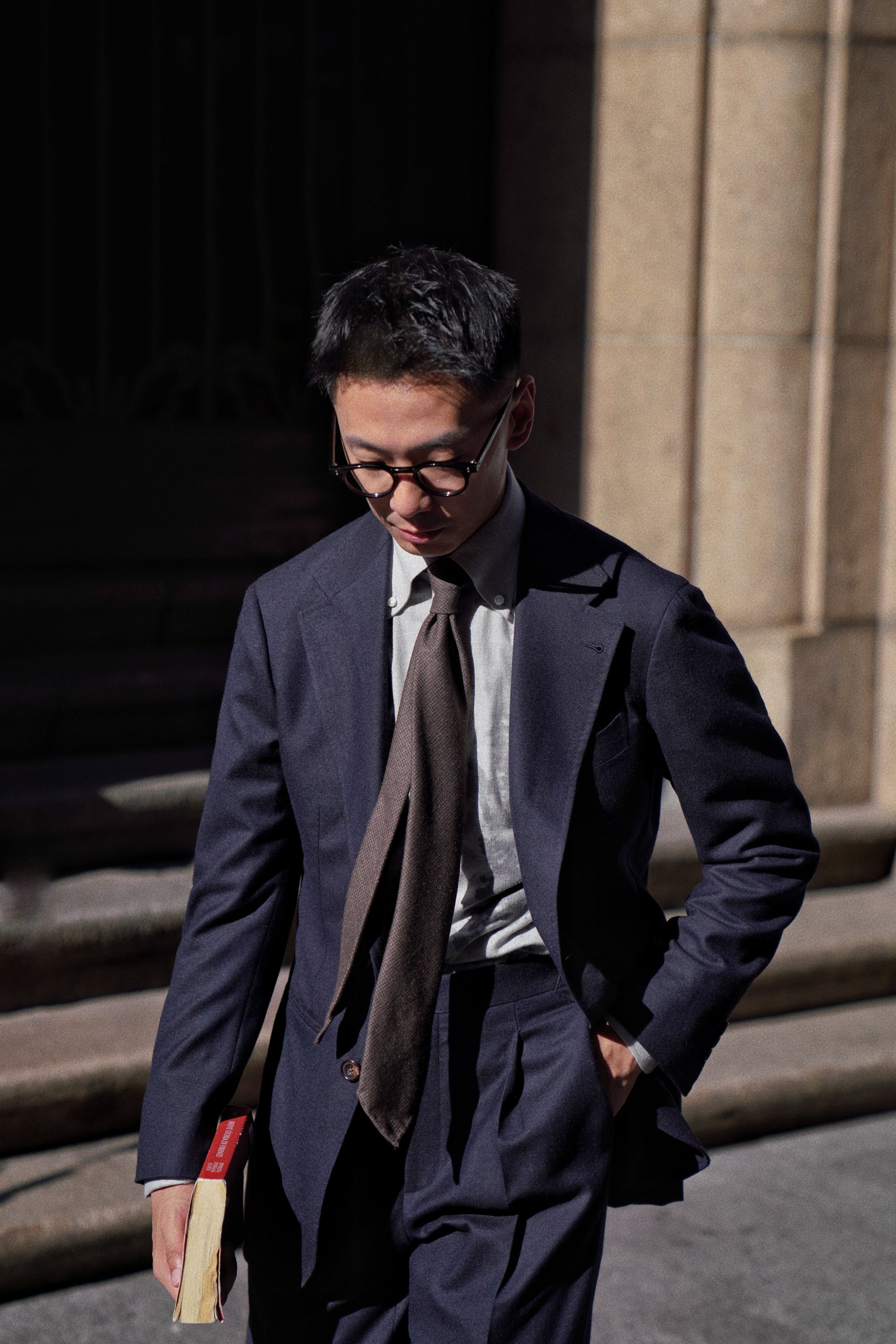 MTO Navy Worsted Flannel Suit #246