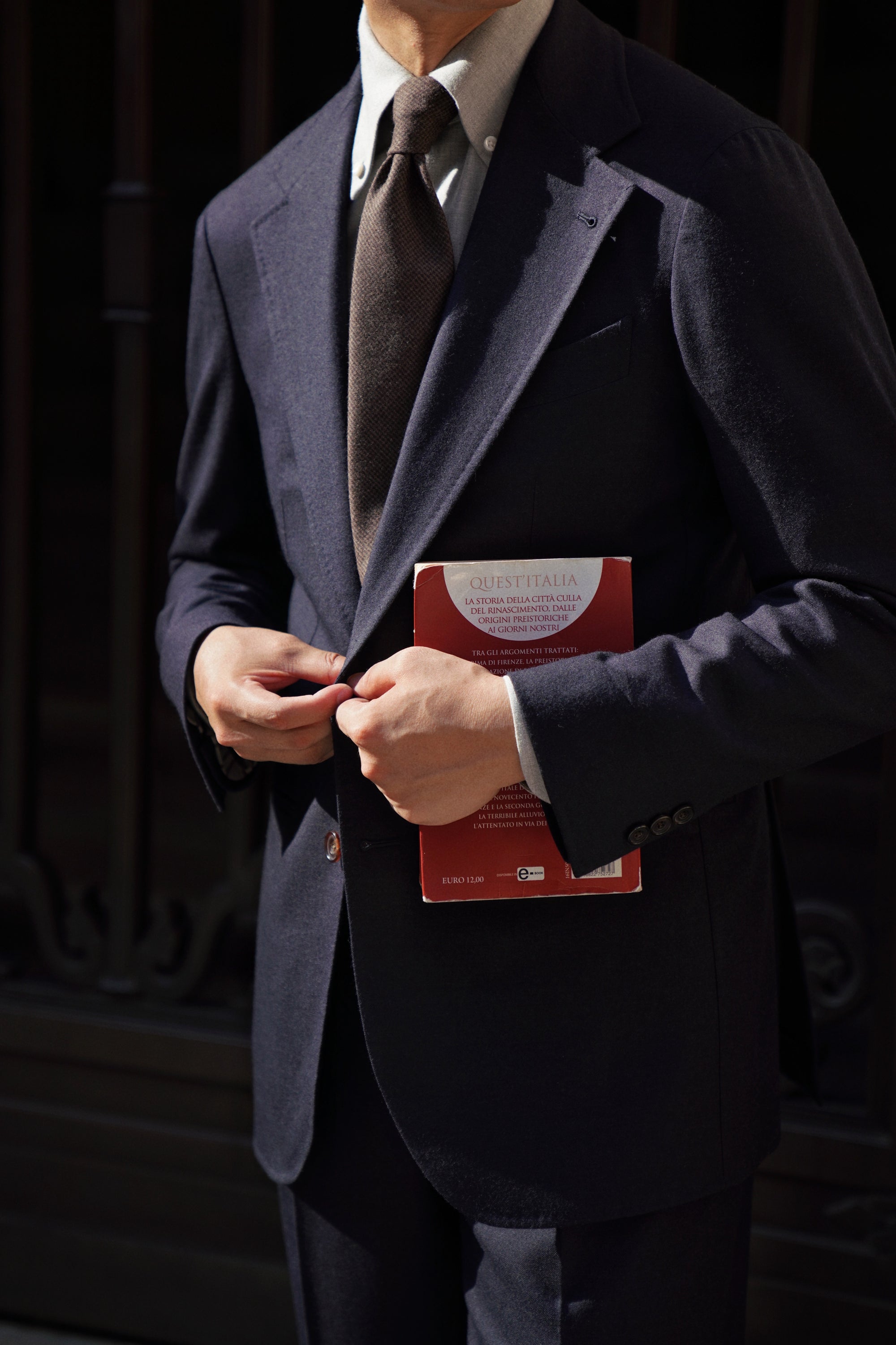 MTO Navy Worsted Flannel Suit #246