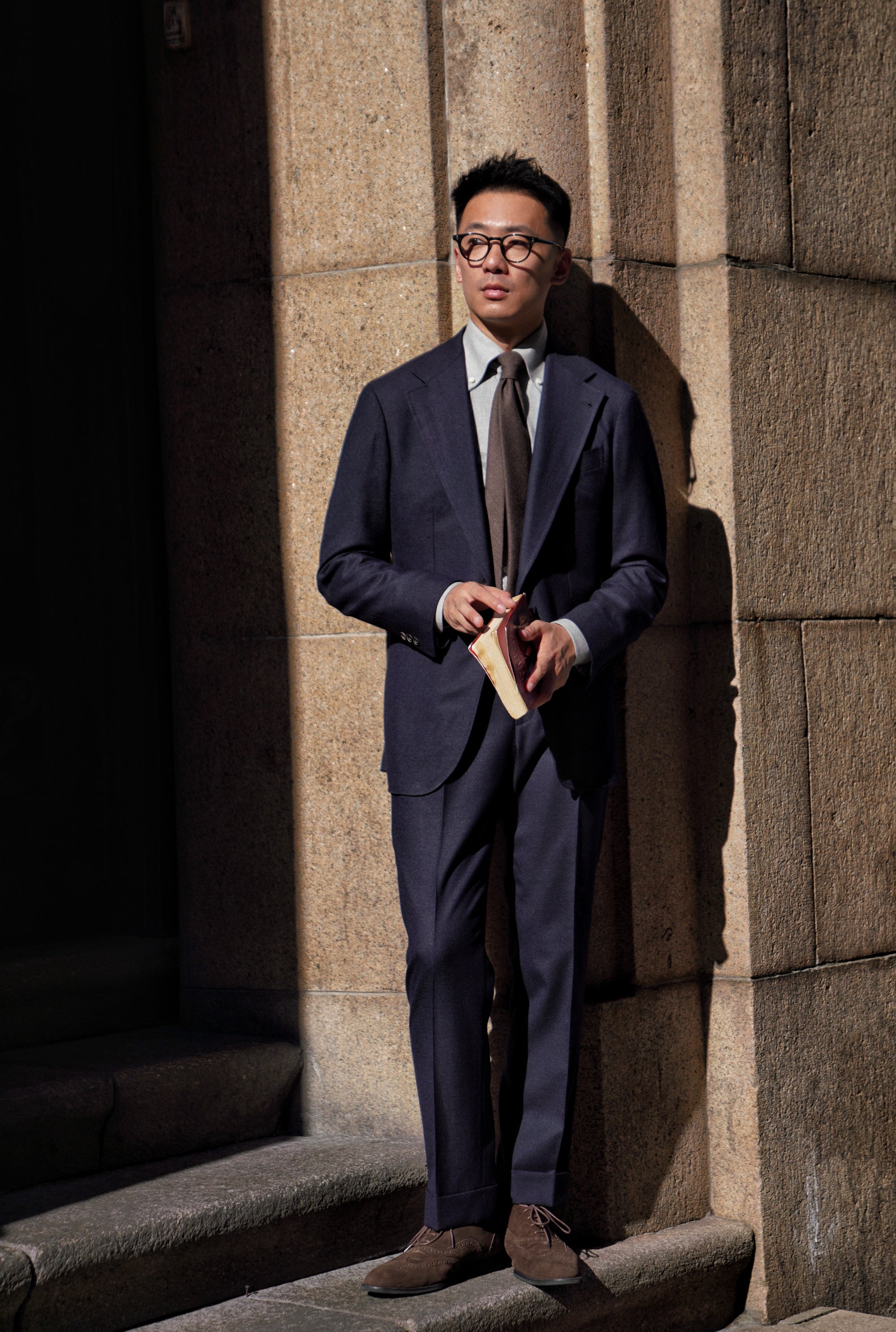 MTO Navy Worsted Flannel Suit #246