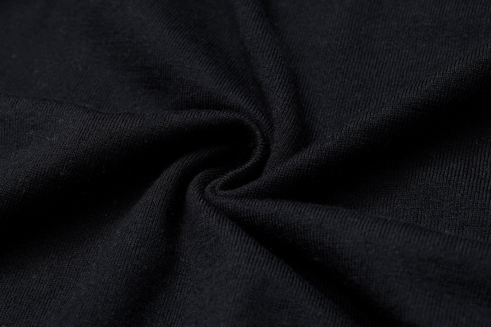 Black Long Sleeve Crew Neck Jumper