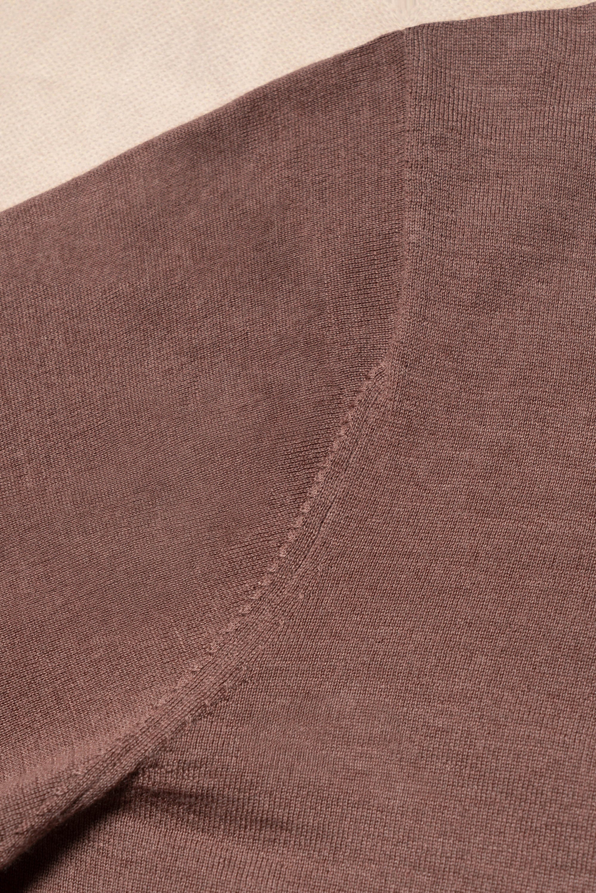Brown Long Sleeve Crew Neck Jumper