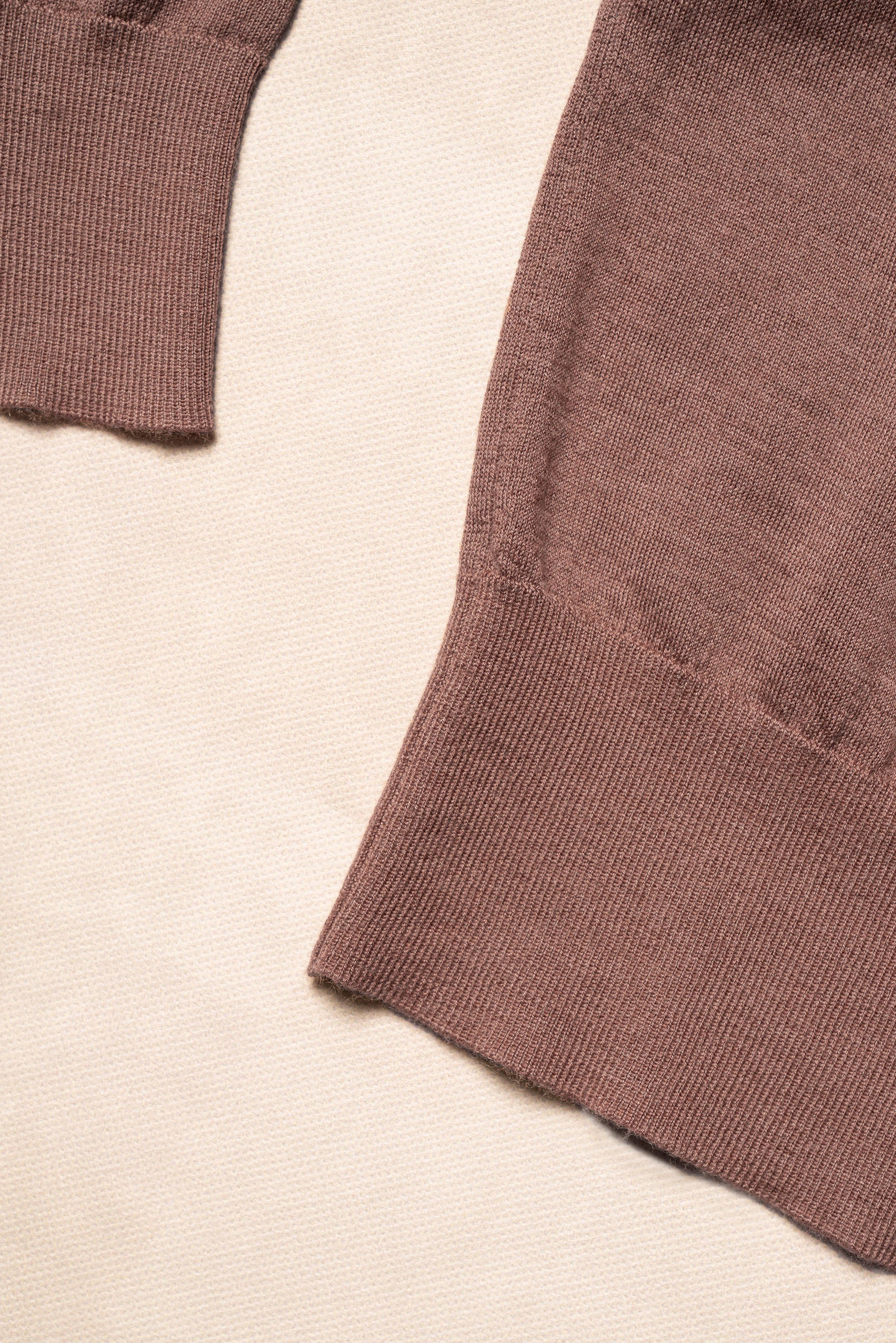 Brown Long Sleeve Crew Neck Jumper