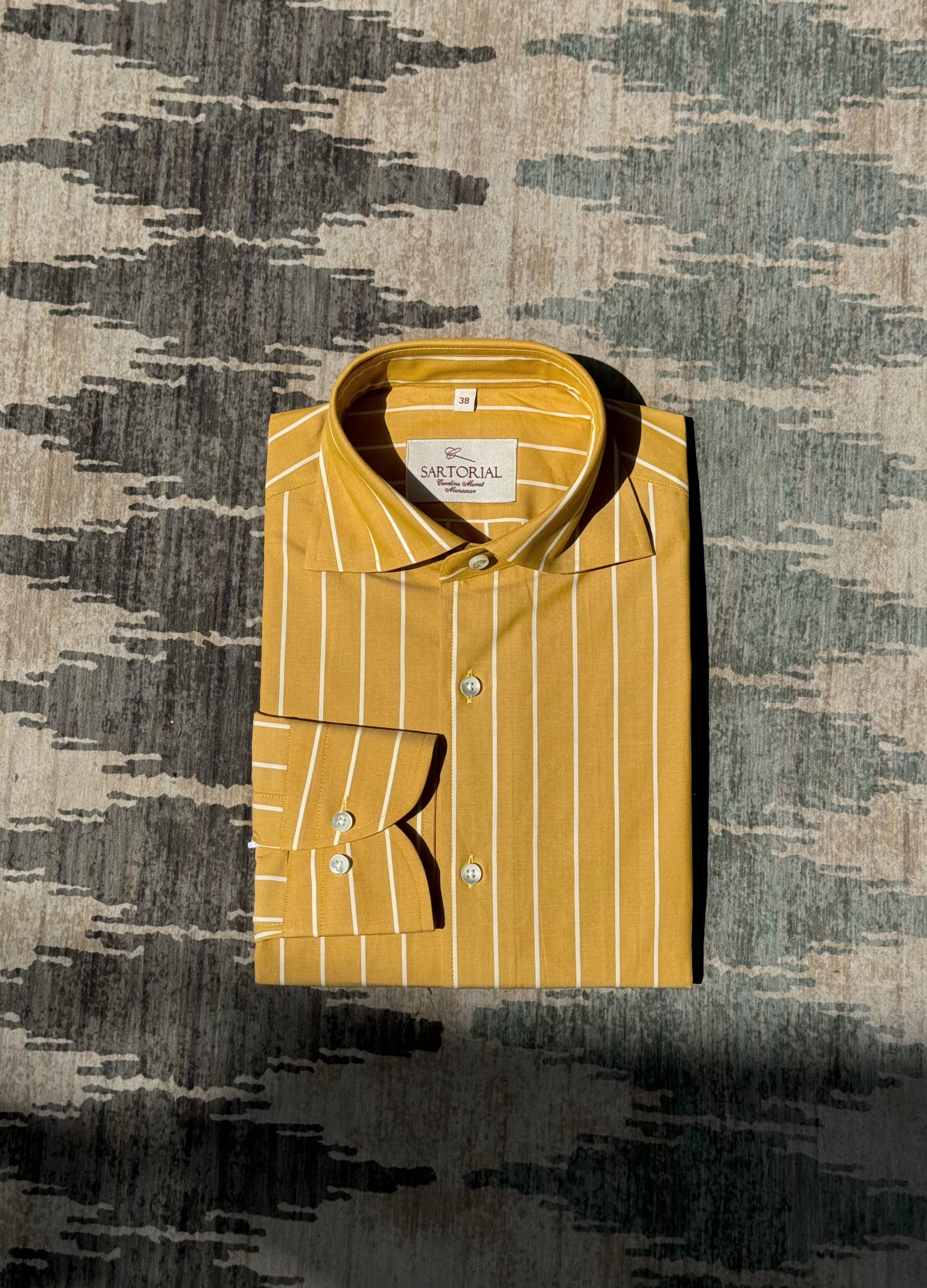 MTO Yellow Stripe Poplin Shirt