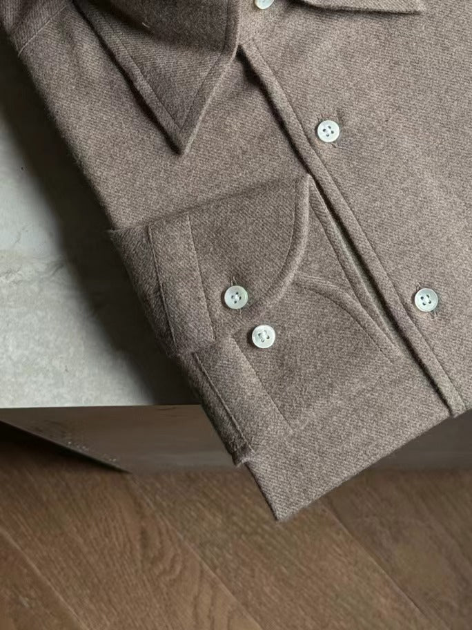 MTO Taupe Flannel Shirt