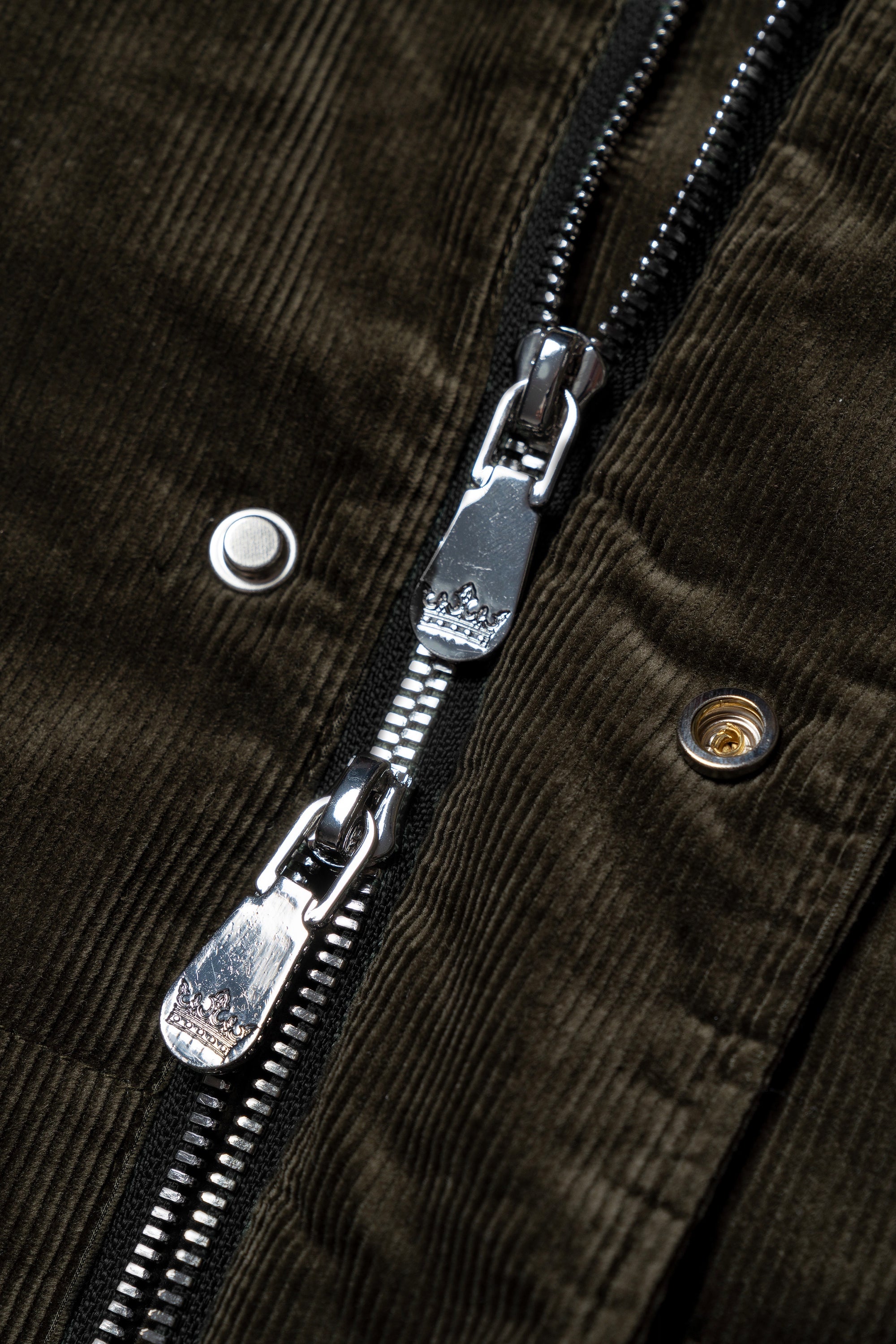 Olive Cotton Corduroy Gilet