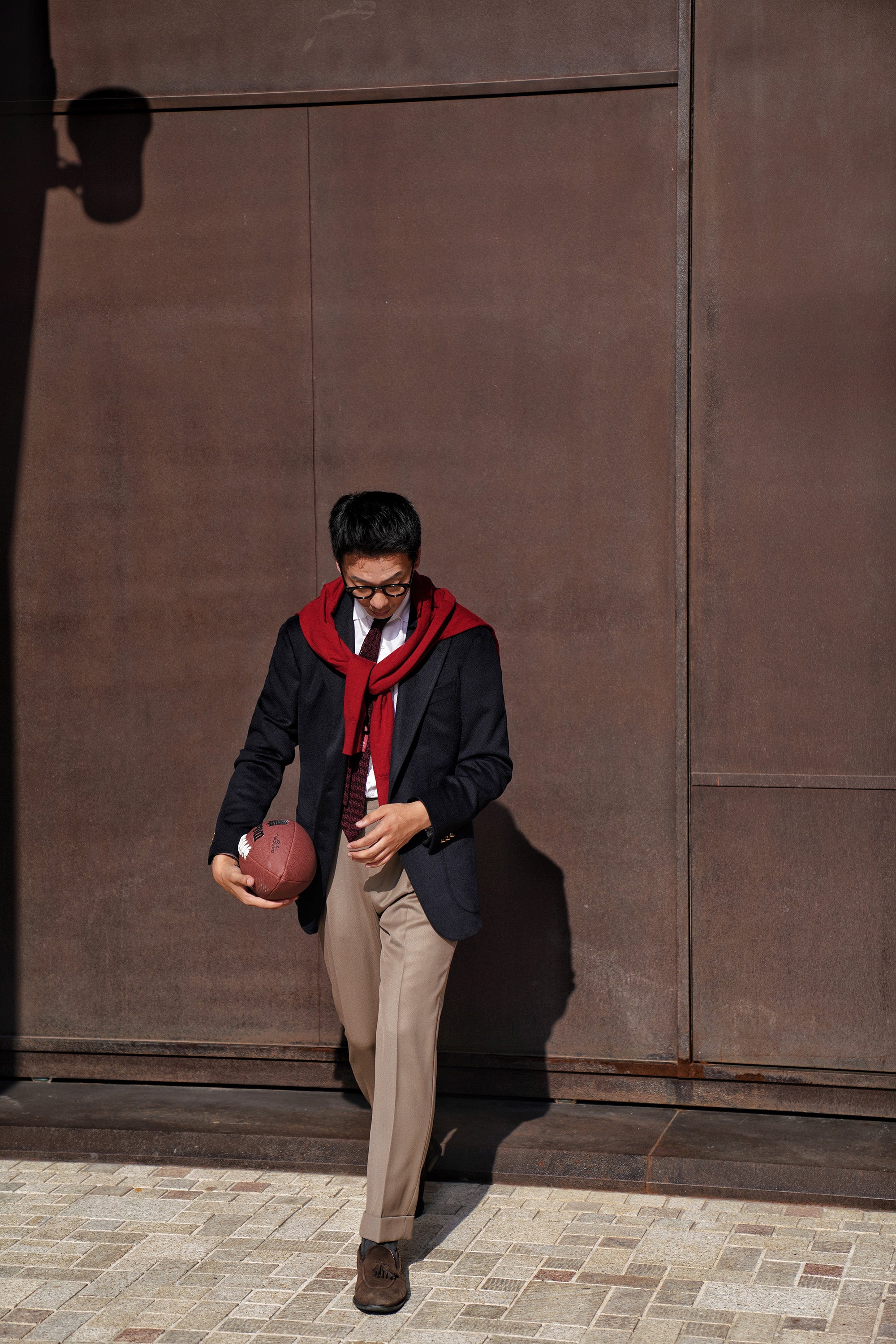 Dark Khaki Cavalry Twill Wool Trousers
