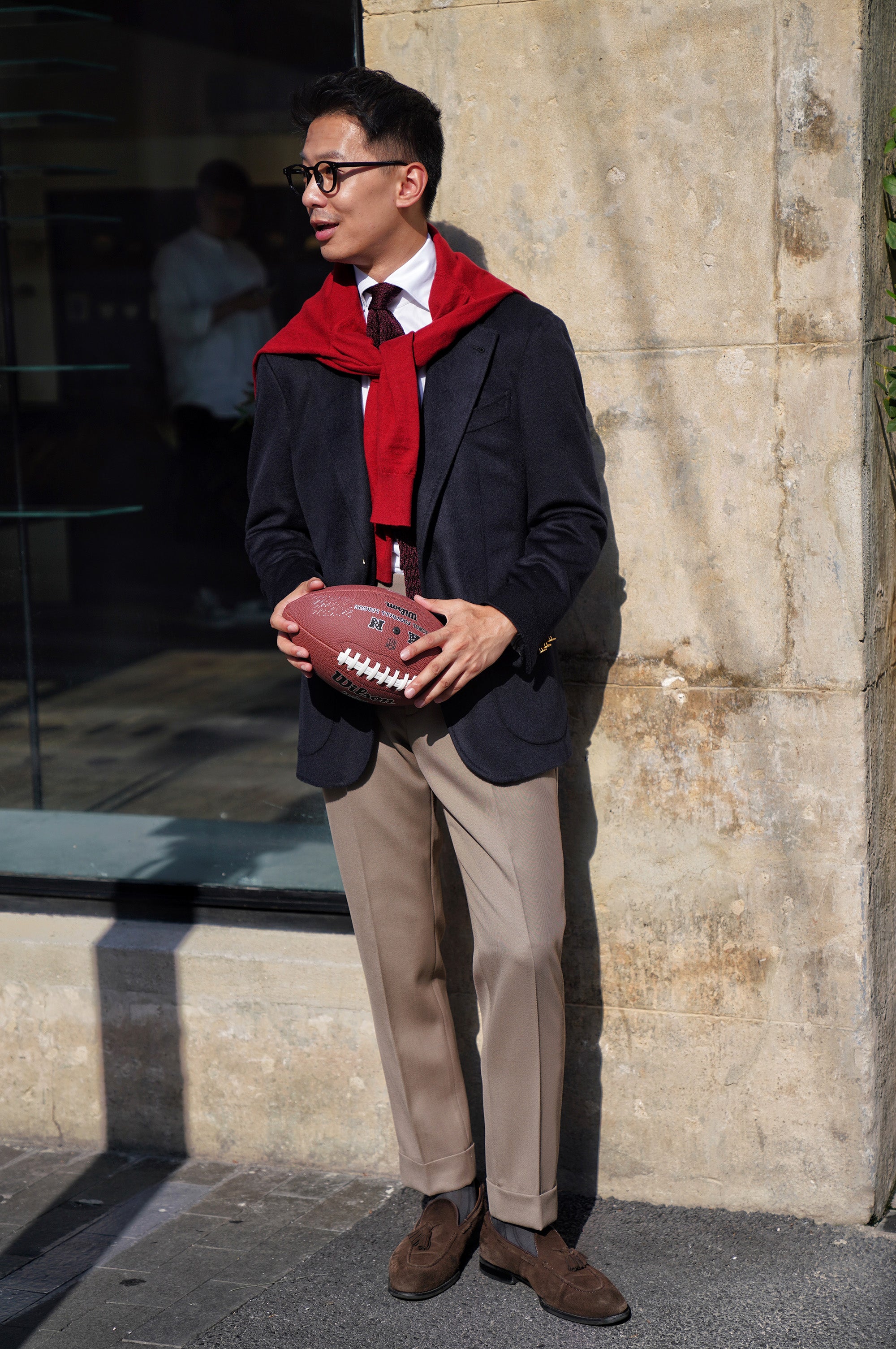 Dark Khaki Cavalry Twill Wool Trousers