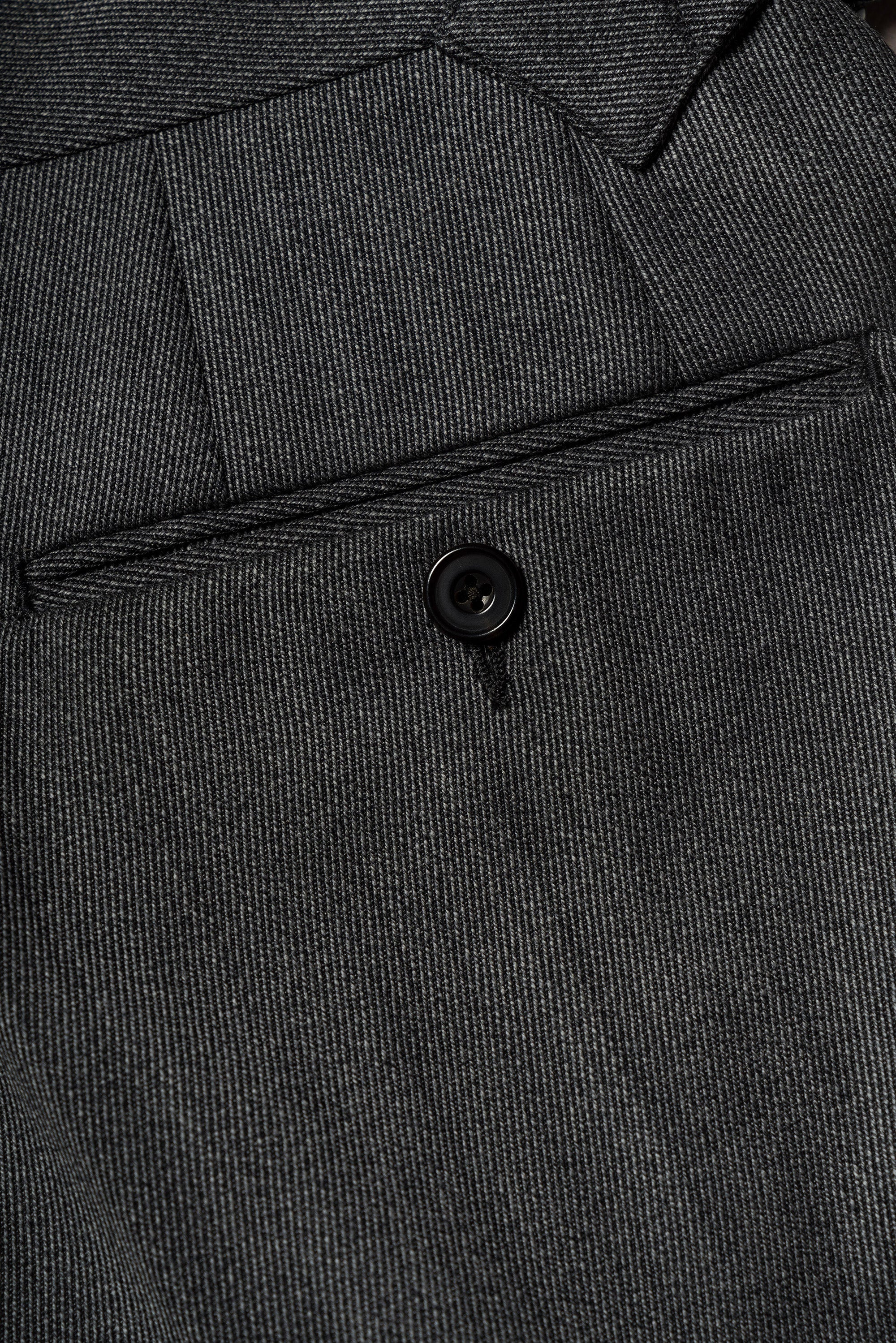 Mid Grey Cavalry Twill Wool Trousers