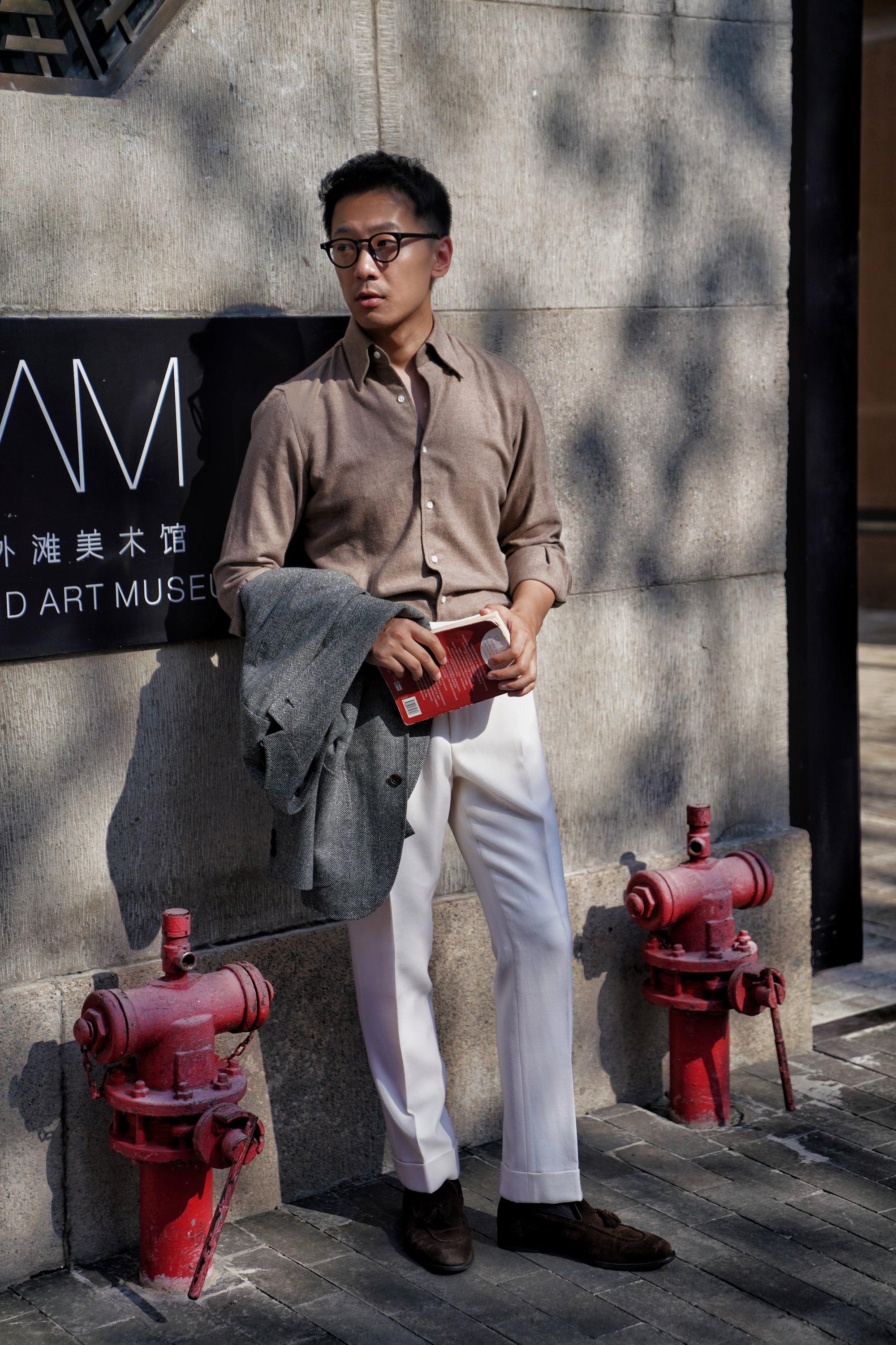 MTO Taupe Flannel Shirt