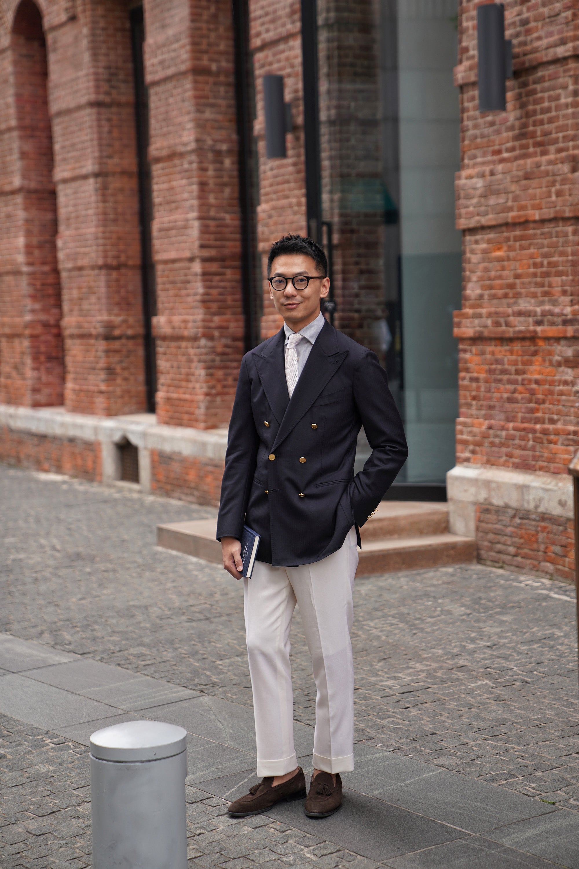 Ivory Heavy Weight Twill Trousers