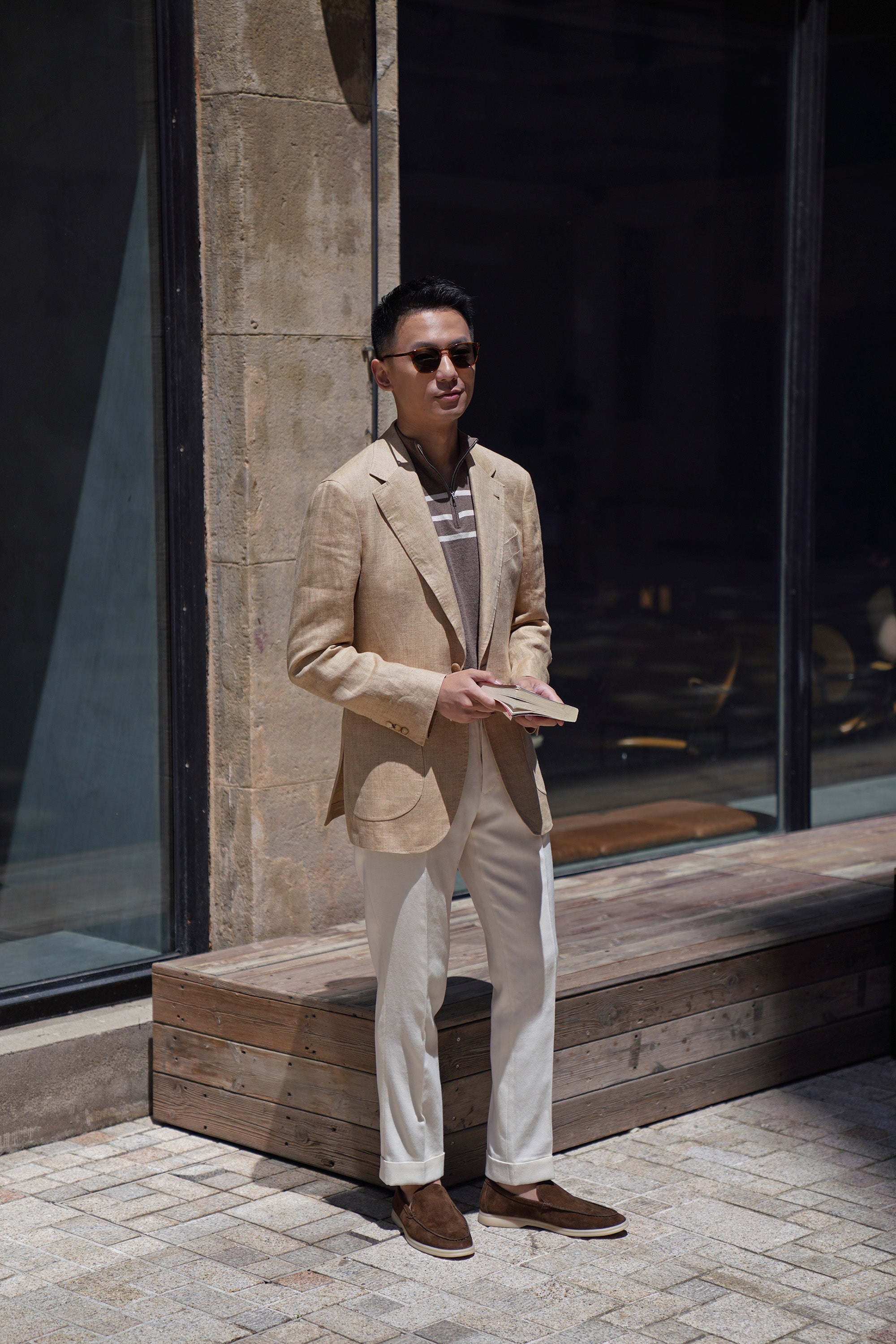 Ivory Heavy Weight Twill Trousers