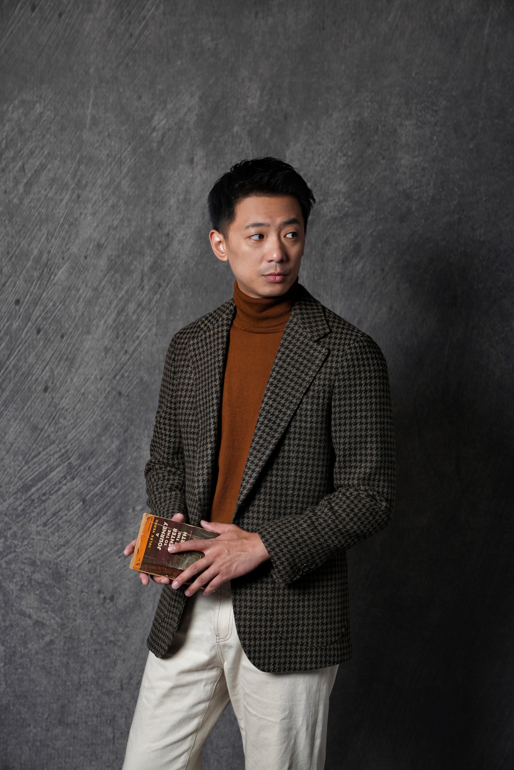 Tobacco Roll Neck Jumper