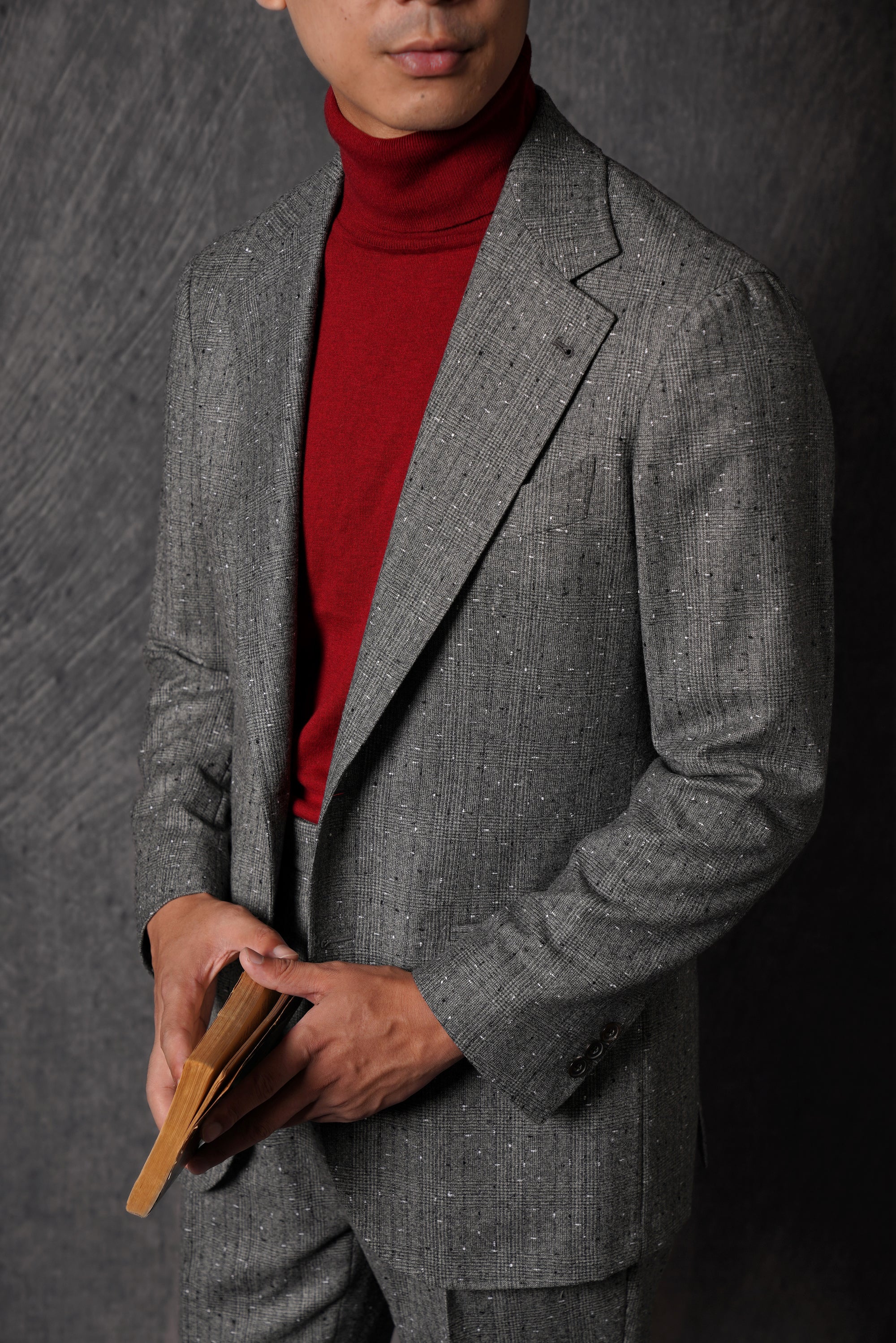 Red Roll Neck Jumper