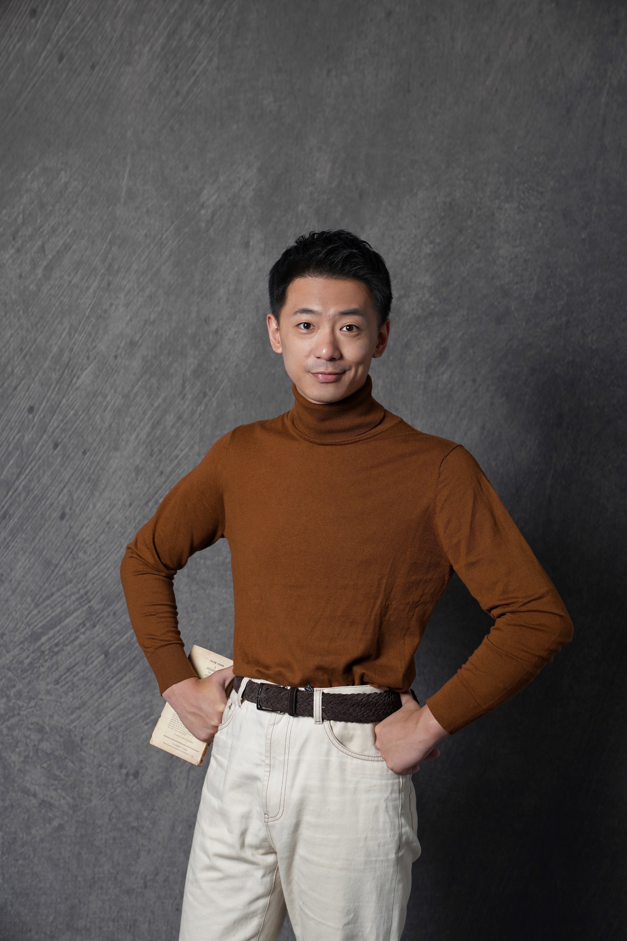 Tobacco Roll Neck Jumper
