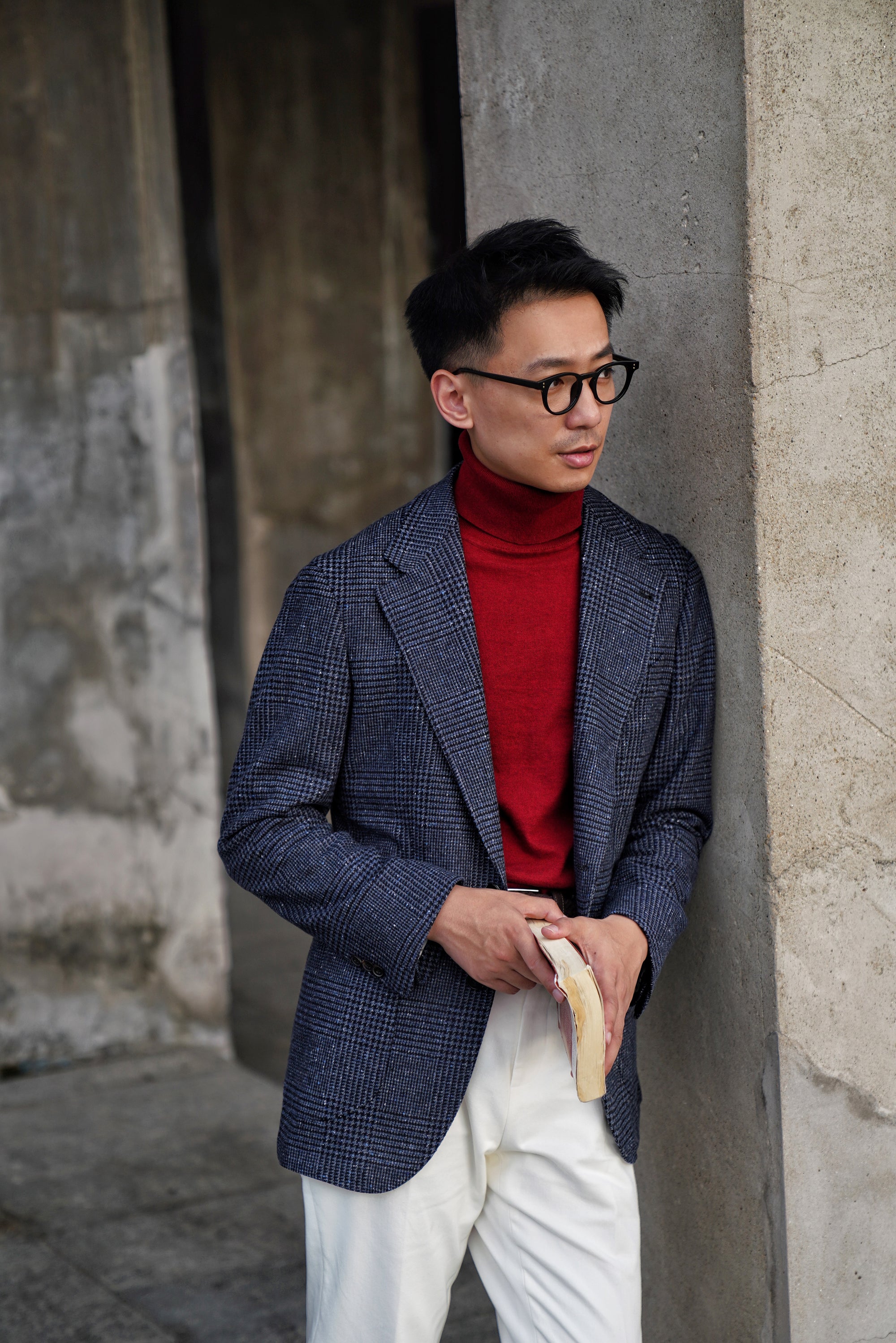 Red Roll Neck Jumper