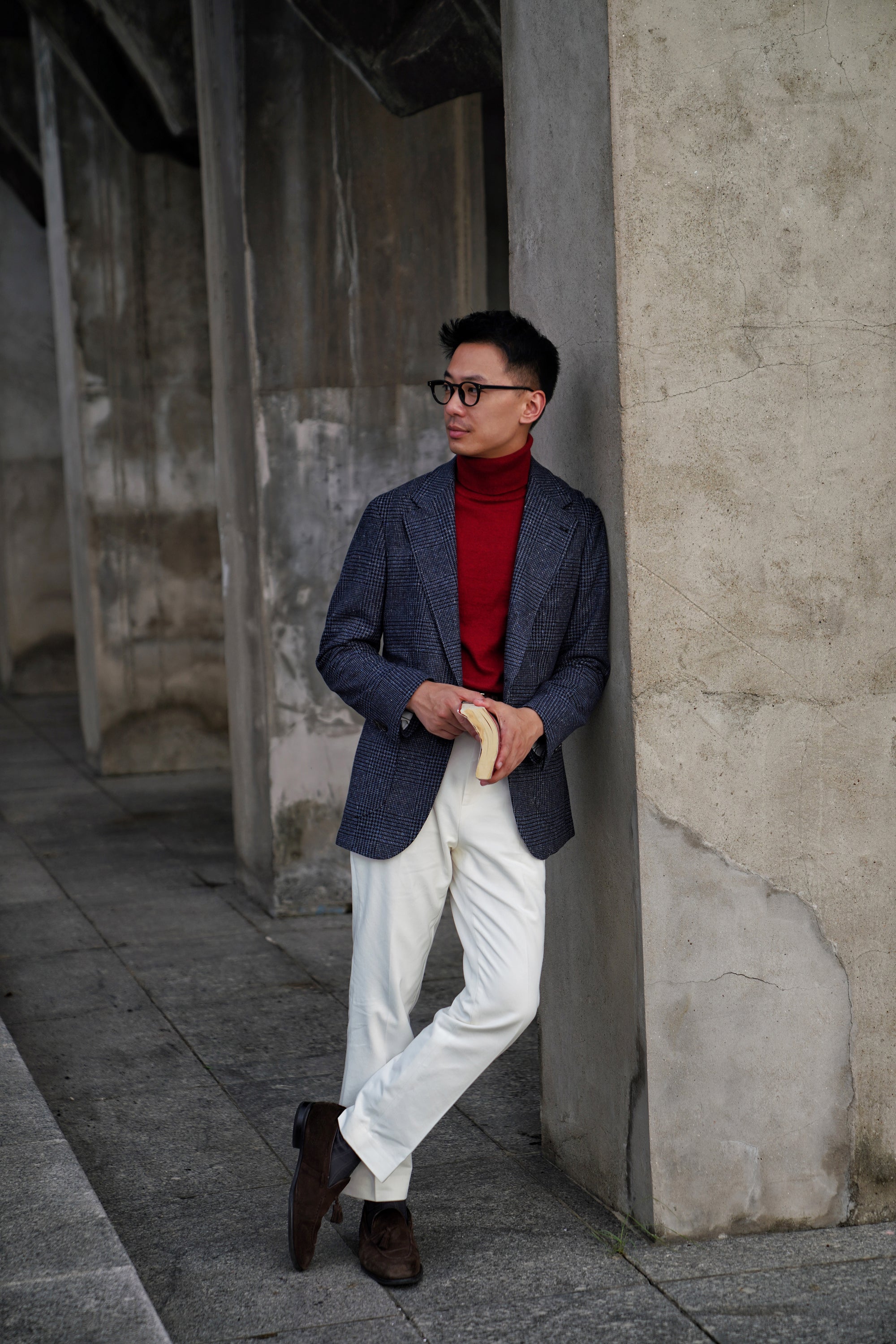 Red Roll Neck Jumper