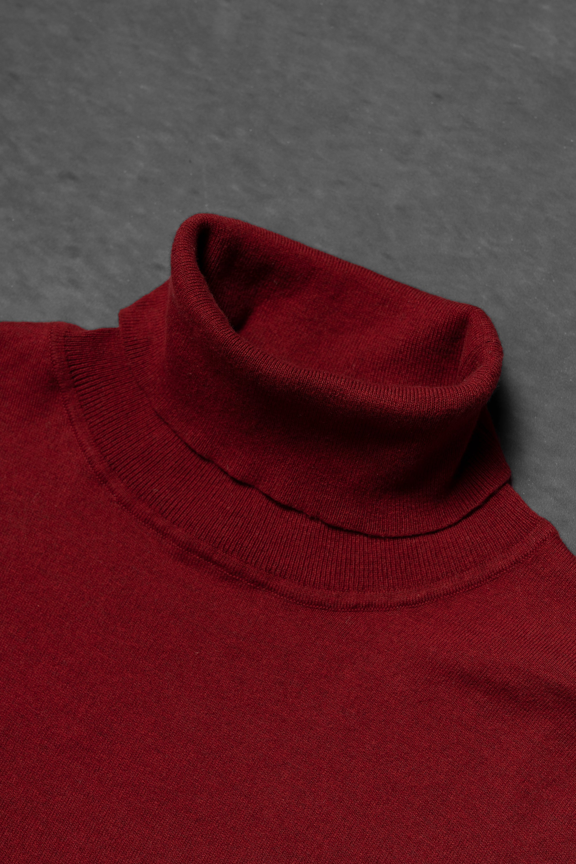 Red Roll Neck Jumper