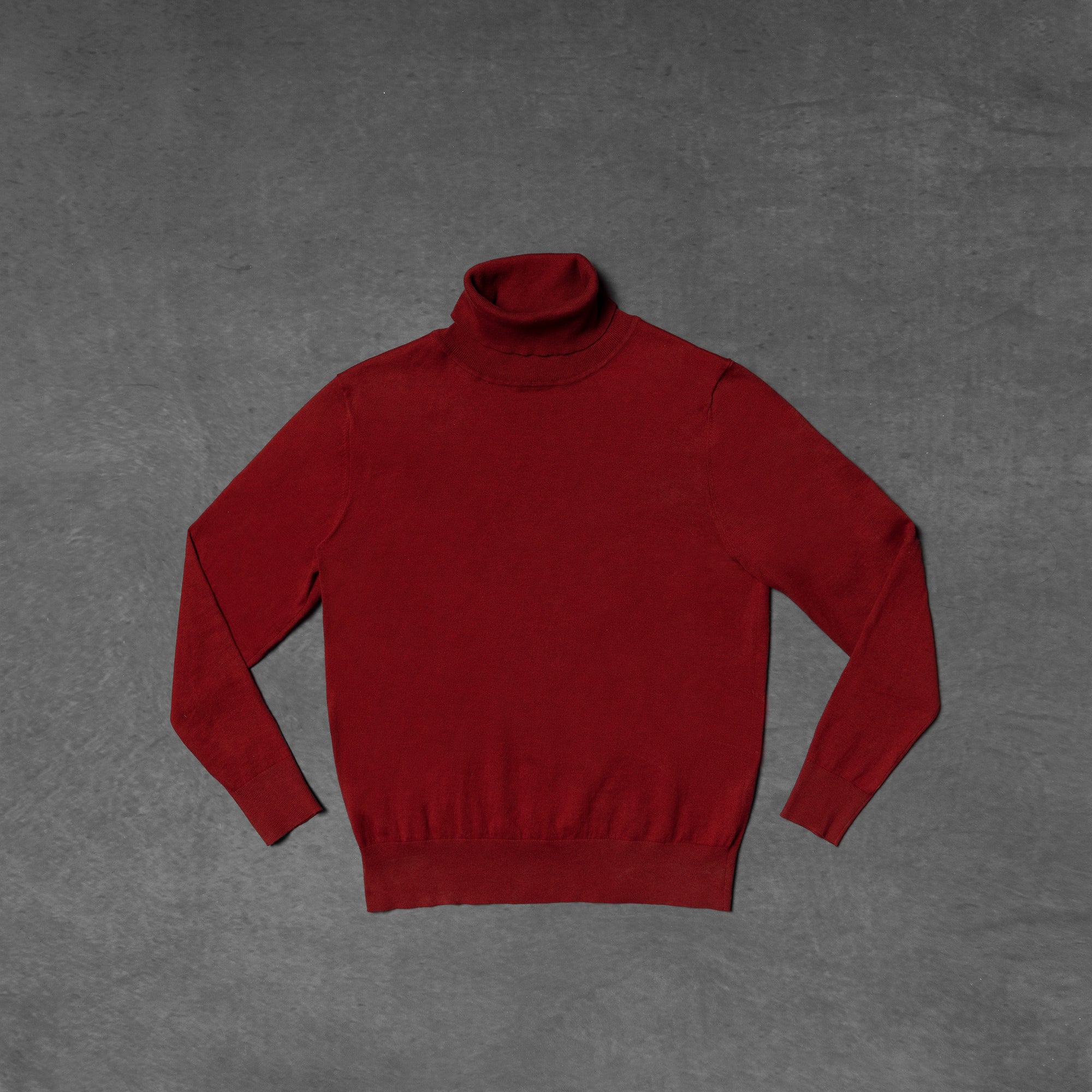 Red Roll Neck Jumper