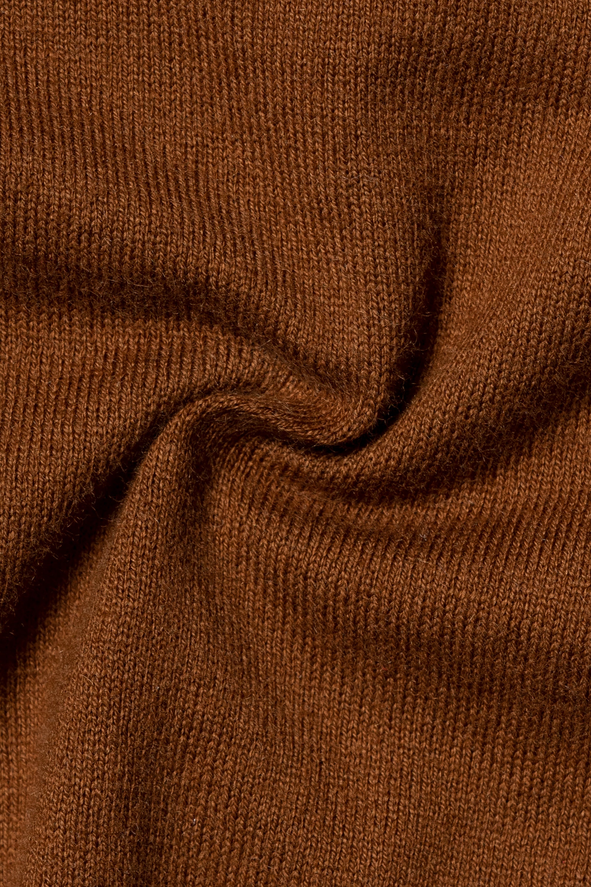 Tobacco Roll Neck Jumper