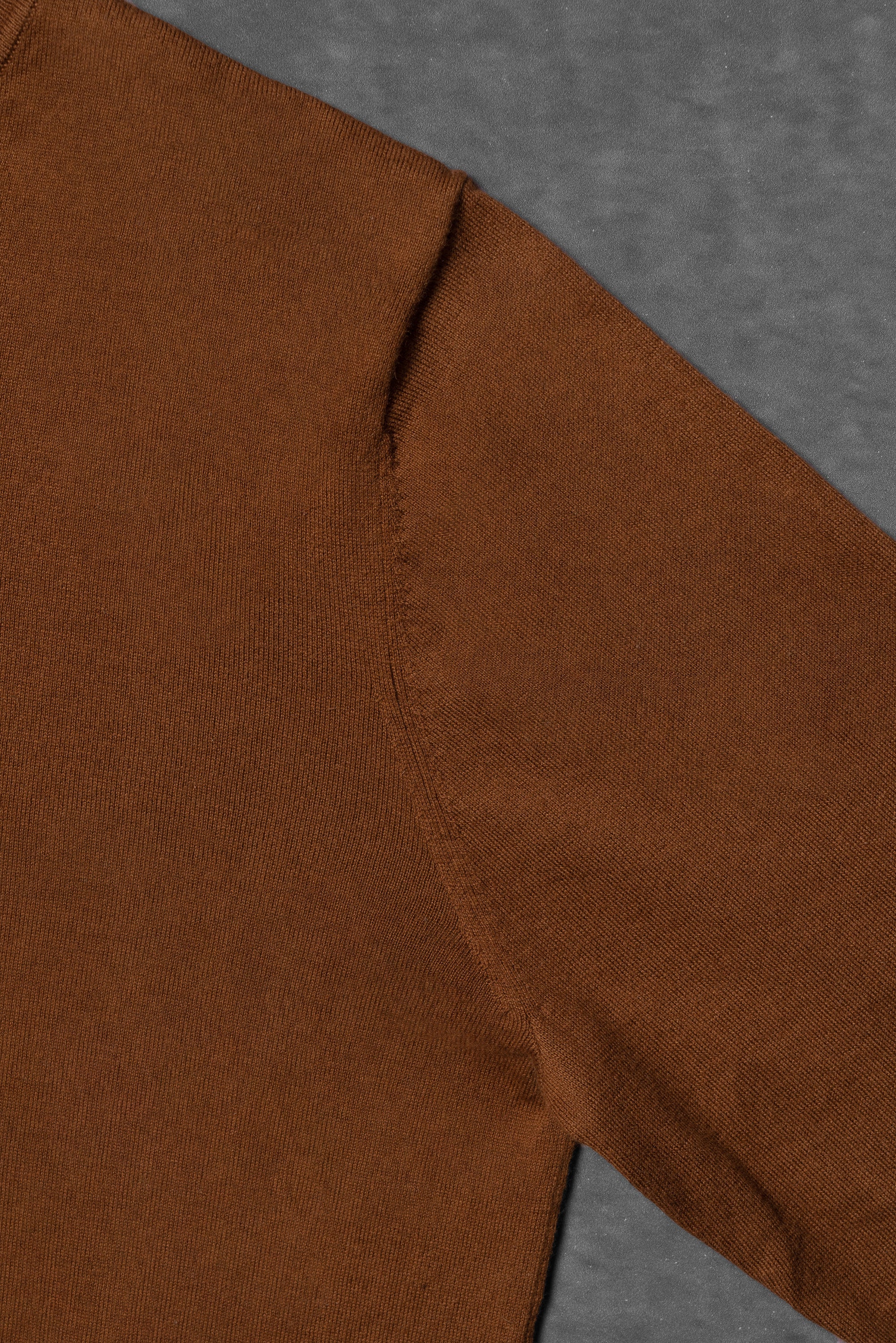 Tobacco Roll Neck Jumper