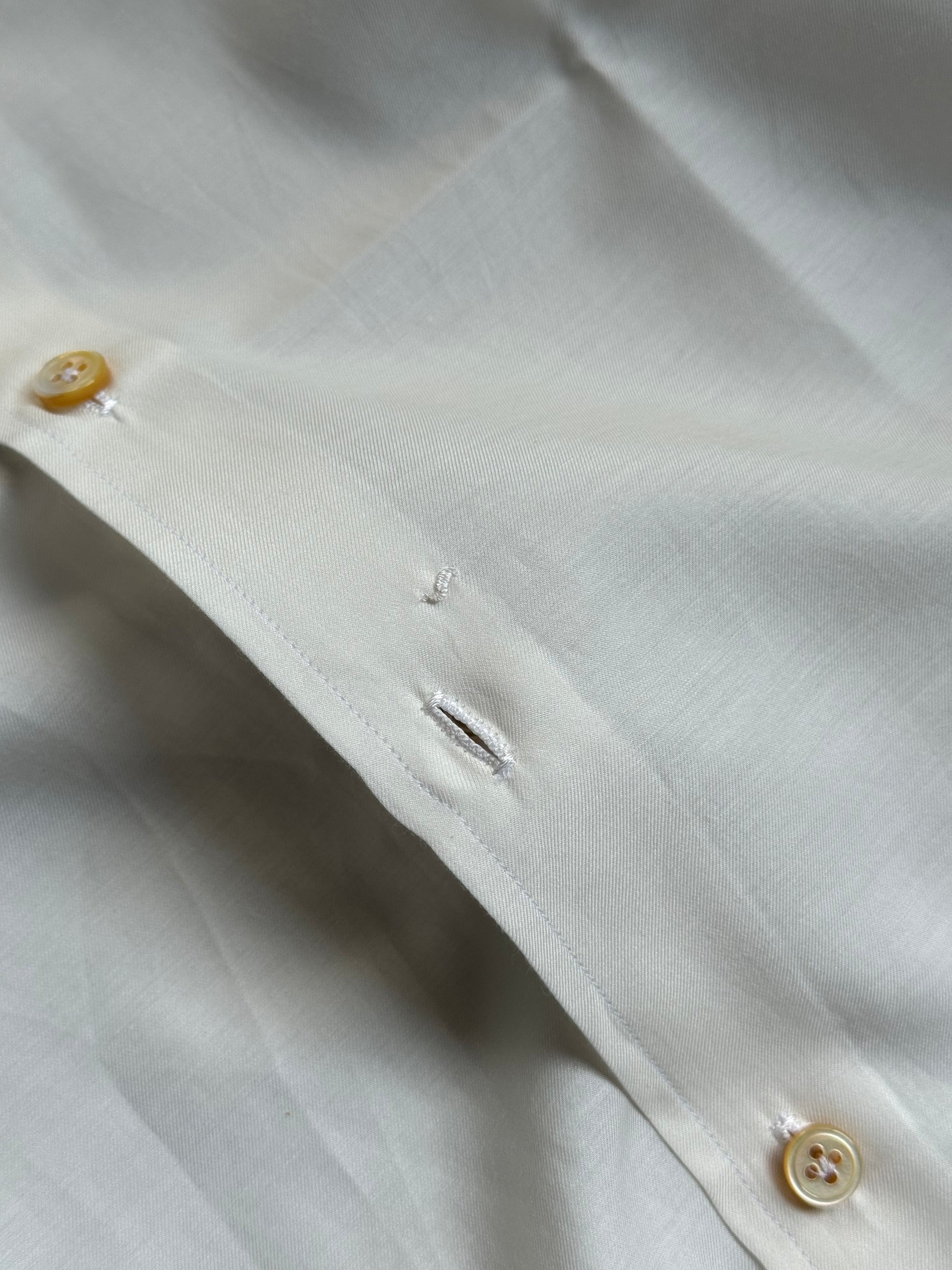 MTO Beige Silk Cotton Blending Shirt