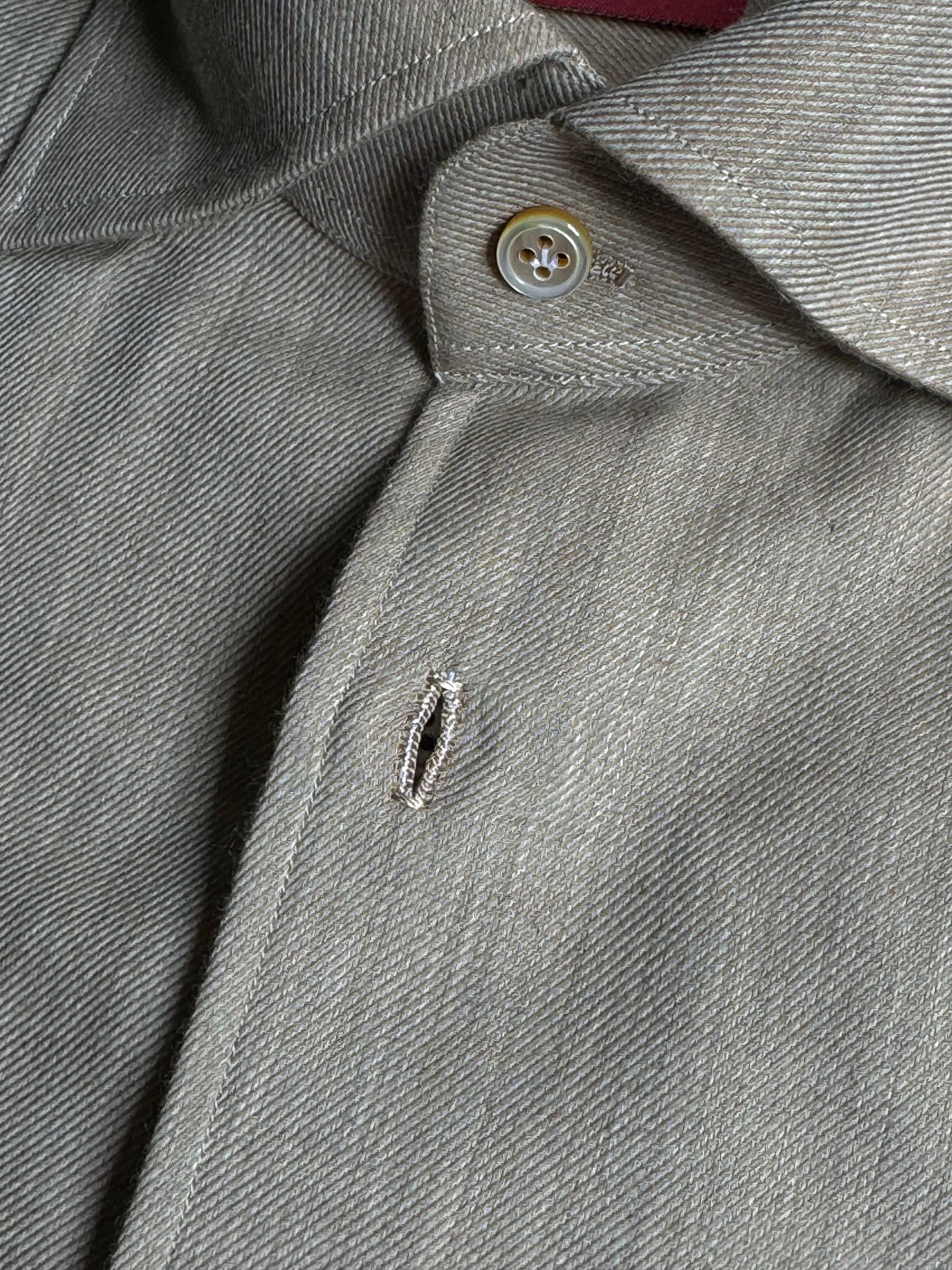 MTO Hand Stitched Light Camel Blending Shirt
