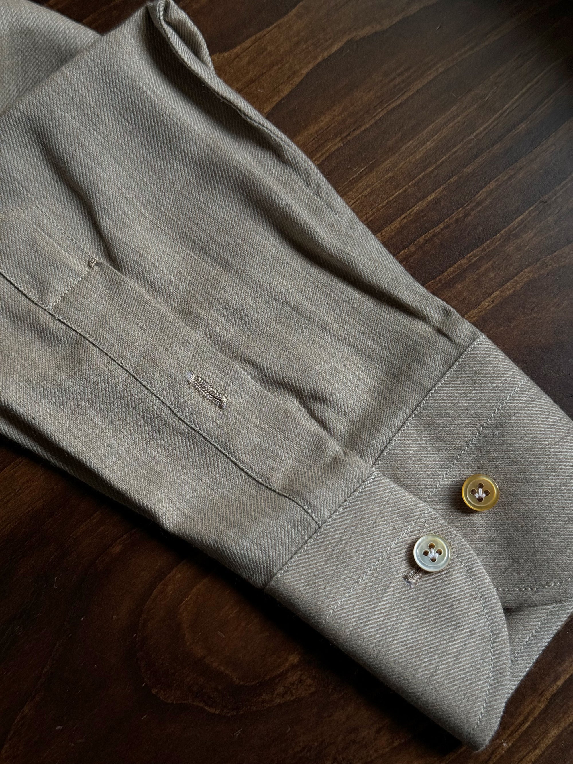 MTO Hand Stitched Light Camel Blending Shirt