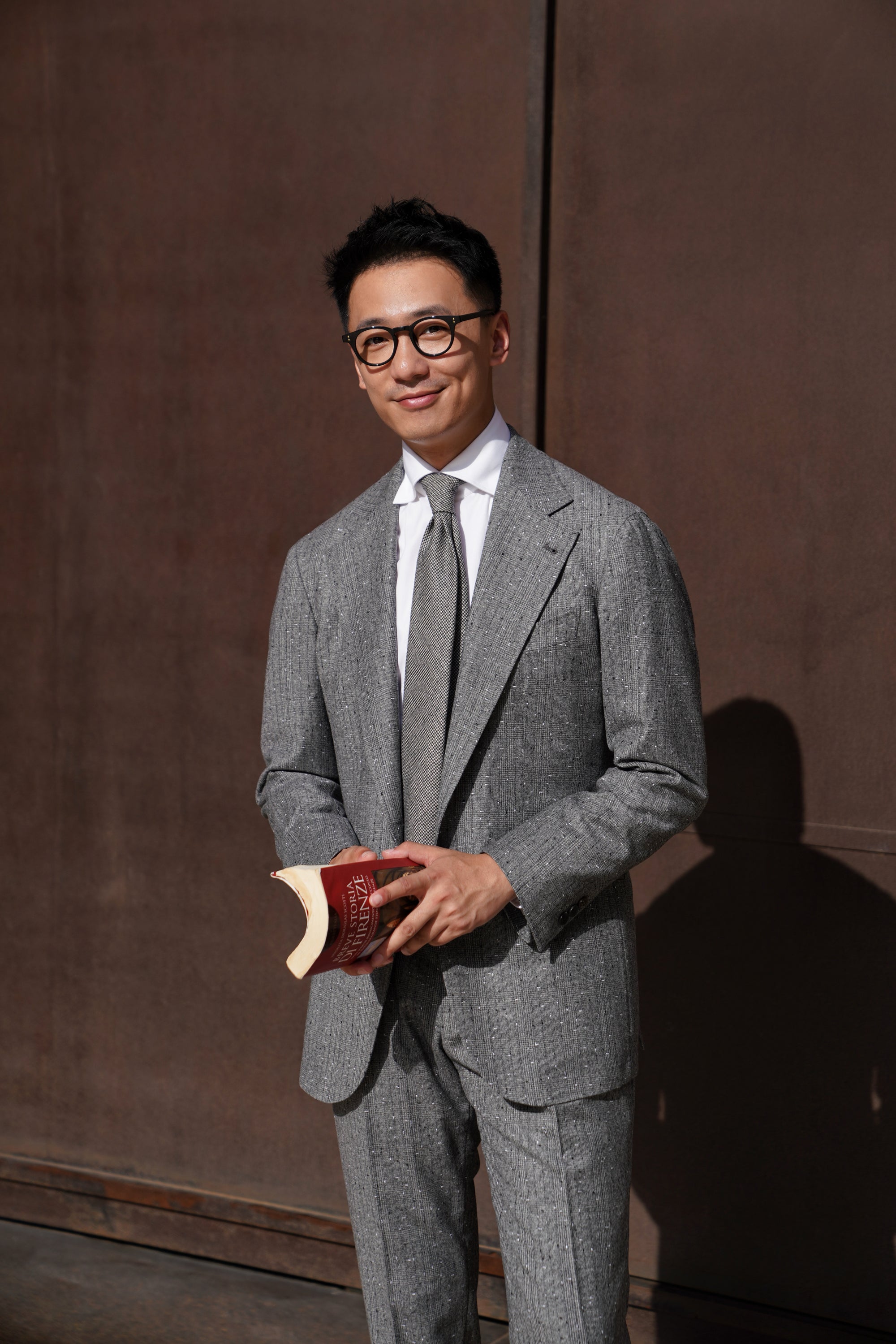 Grey Dotted Glen Check Suit #79