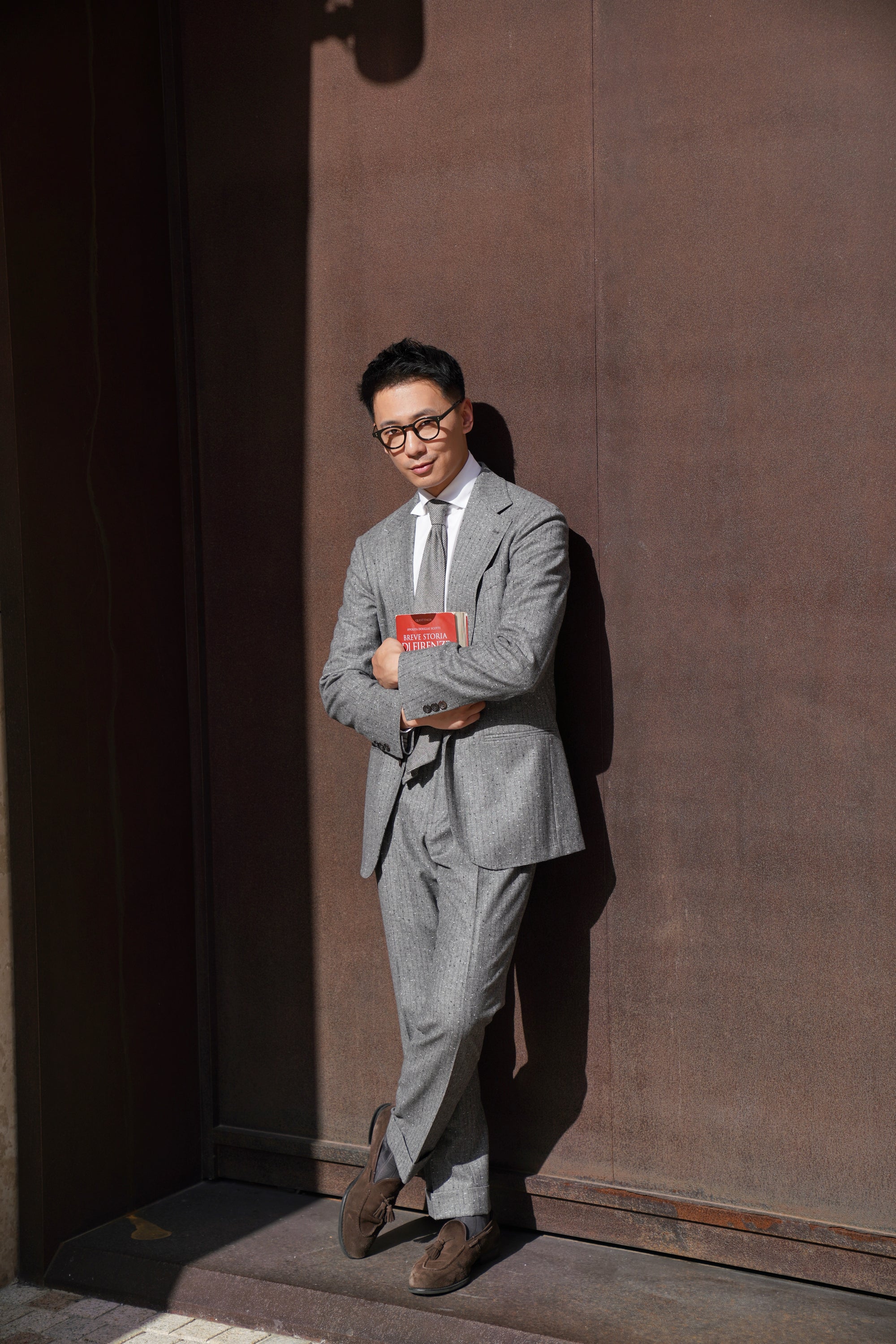 Grey Dotted Glen Check Suit #79